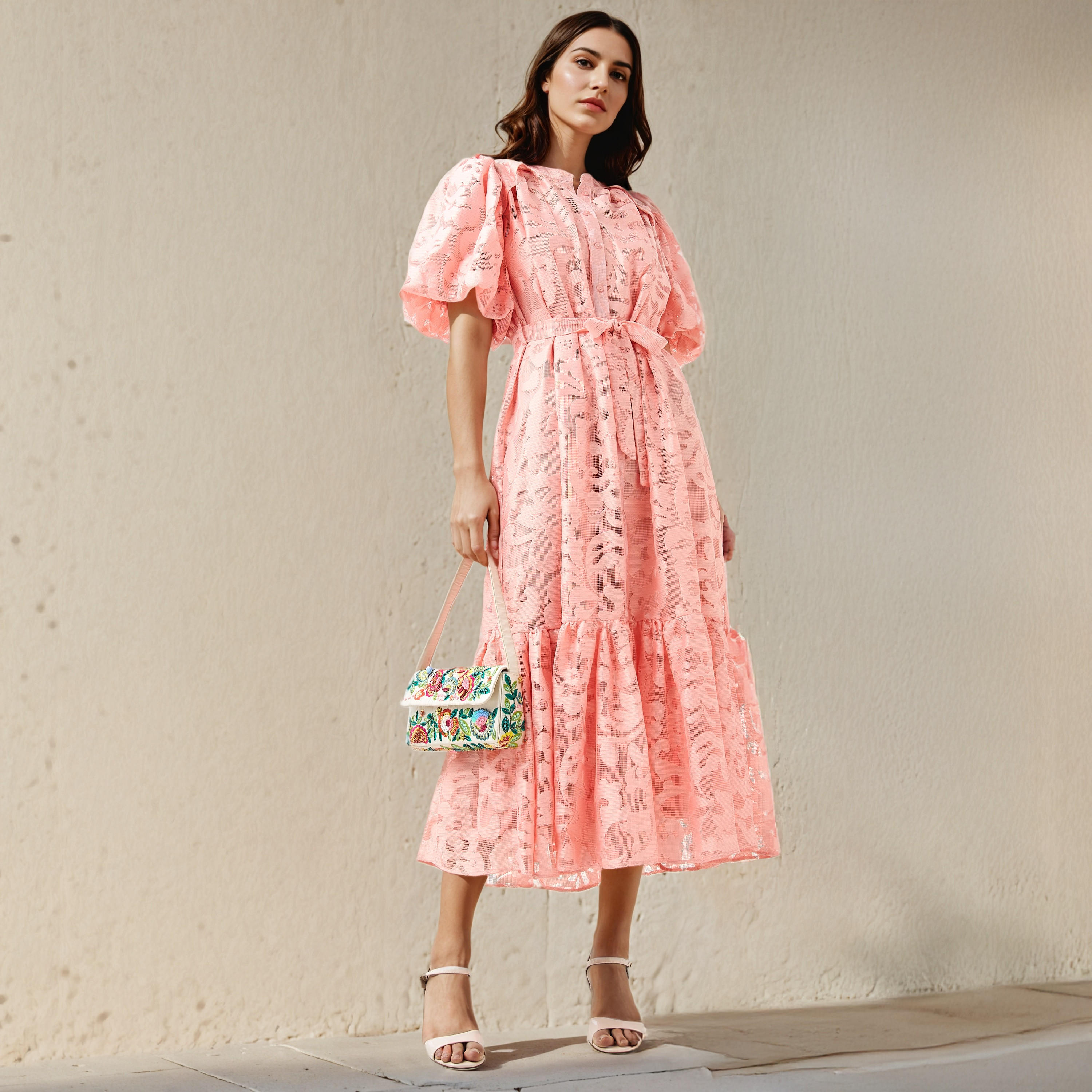 2Xtremz Lace Shirt Dress with Tie-Up Belt-women-clothing-dresses-image-2