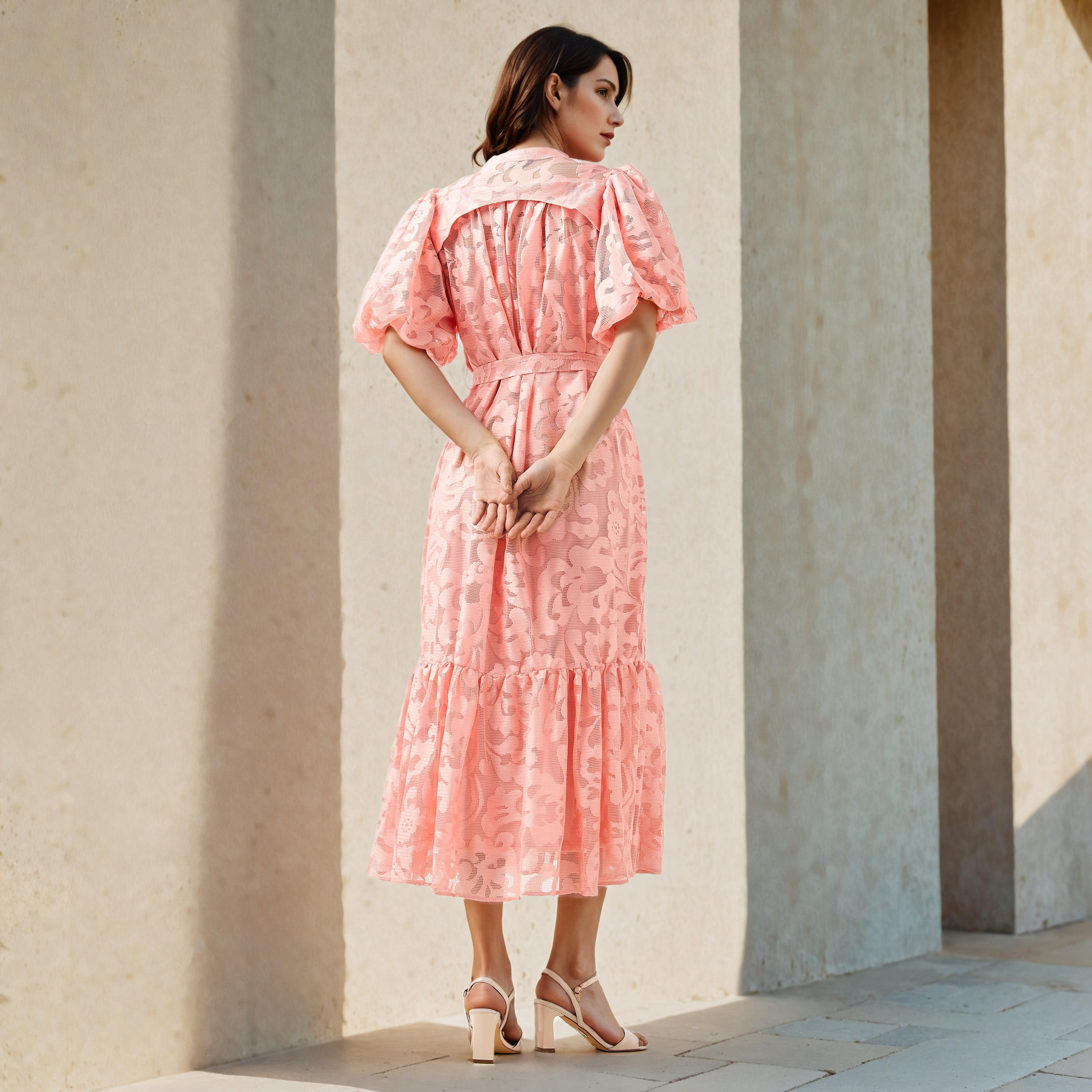 2Xtremz Lace Shirt Dress with Tie-Up Belt-women-clothing-dresses-image-3