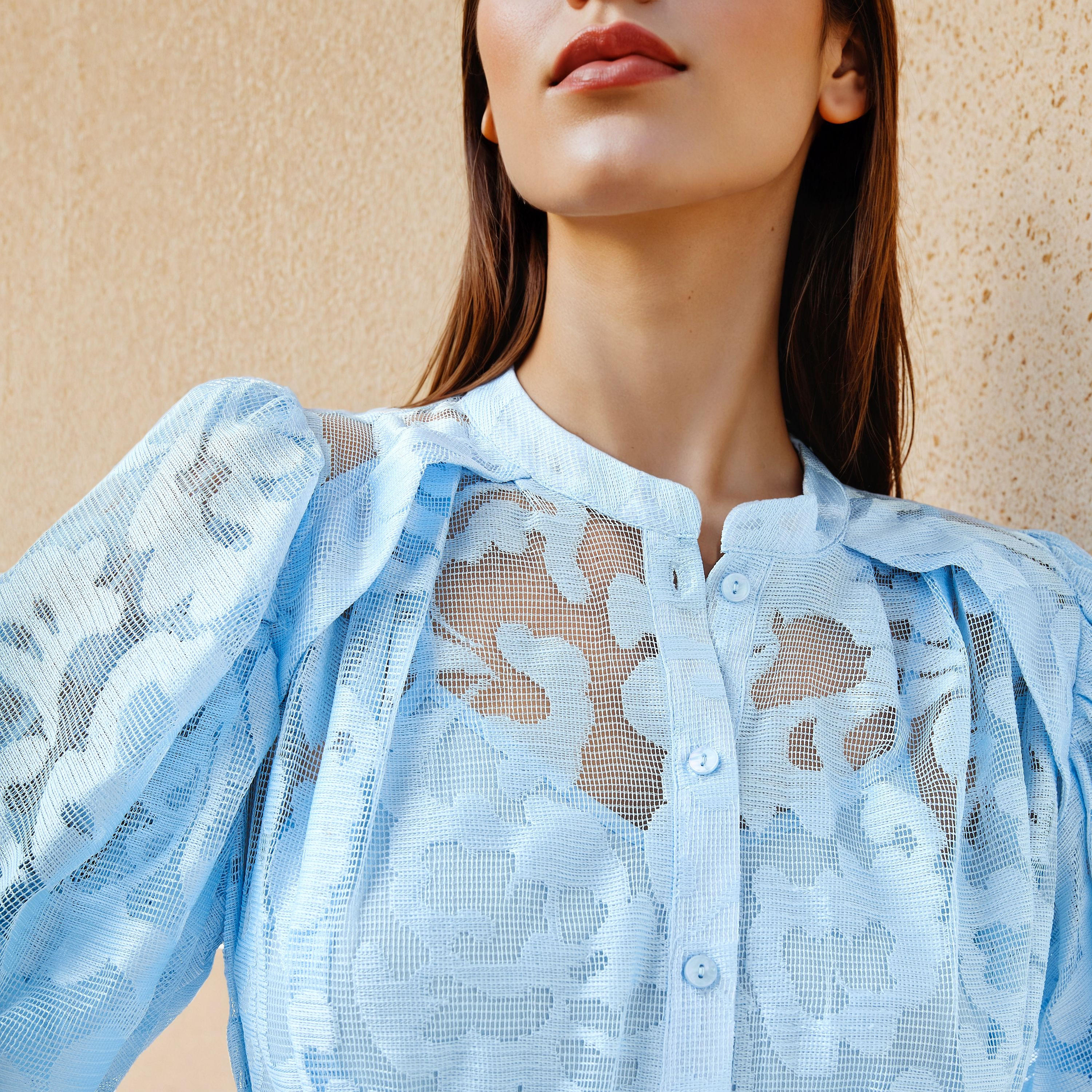 فستان قميص دانتيل بحزام رباط من تو إكستريمز-women-clothing-dresses-image-3