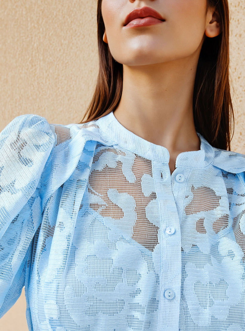 فستان قميص دانتيل بحزام رباط من تو إكستريمز-women-clothing-dresses-image-3