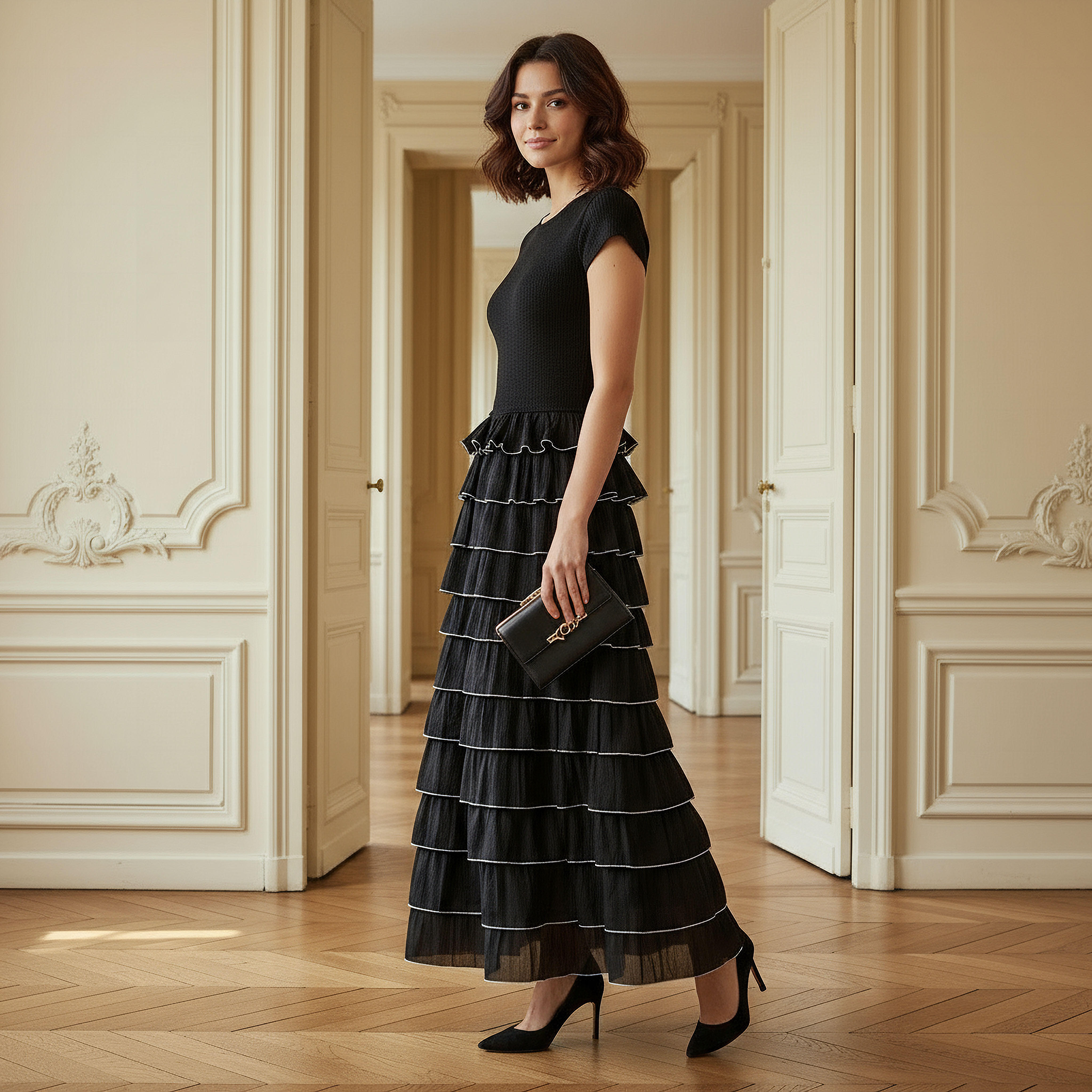 2Xtremz Ribbed Detail Women Dress with Ruffles-women-clothing-dresses-image-8