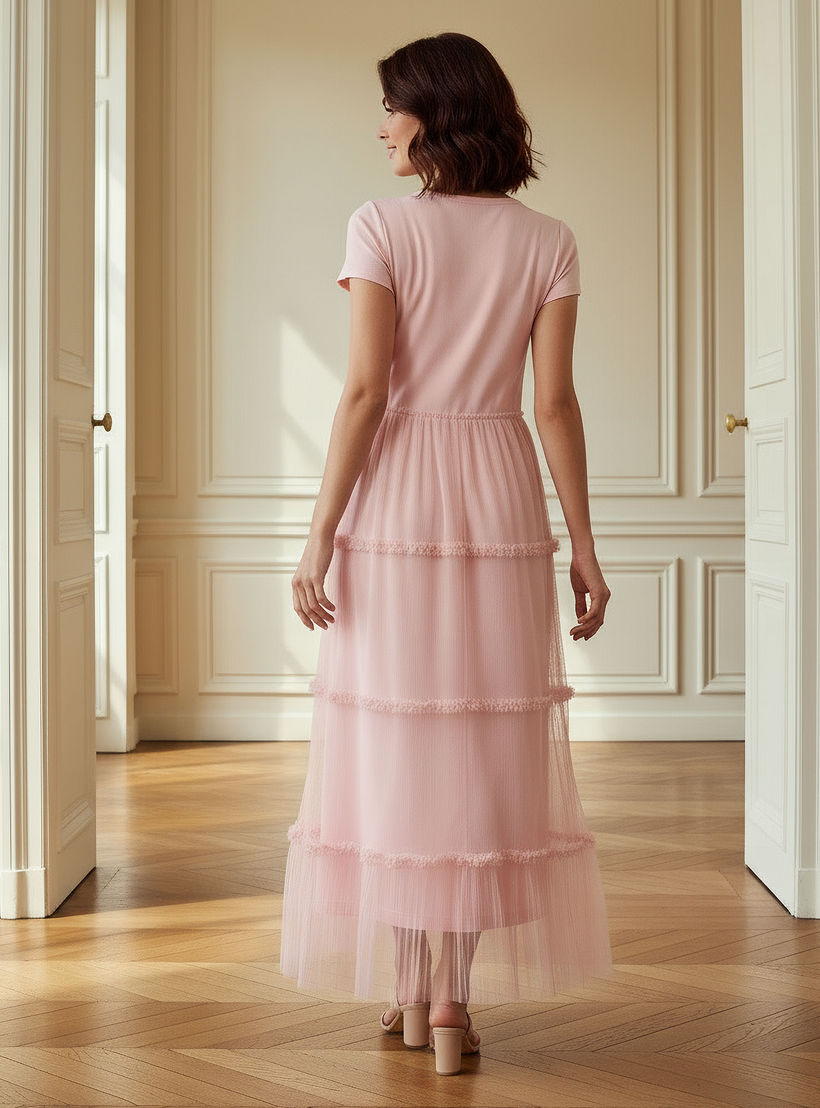 2Xtremz A-line Midi Dress with Ruffle Trim-women-clothing-dresses-image-3