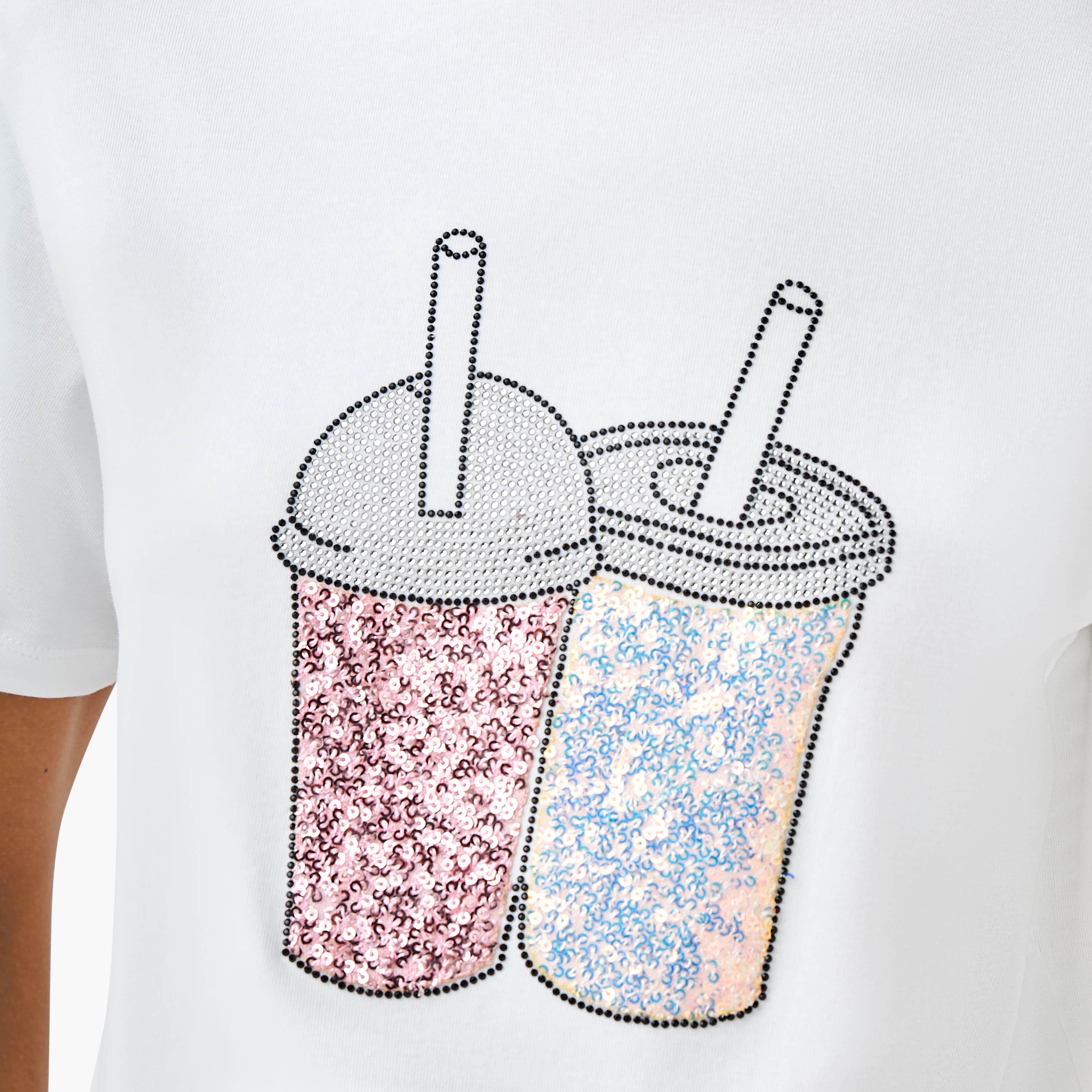 تيشيرت قطن بتفاصيل مزينة من تو إكستريمز-women-clothing-tshirts-image-6