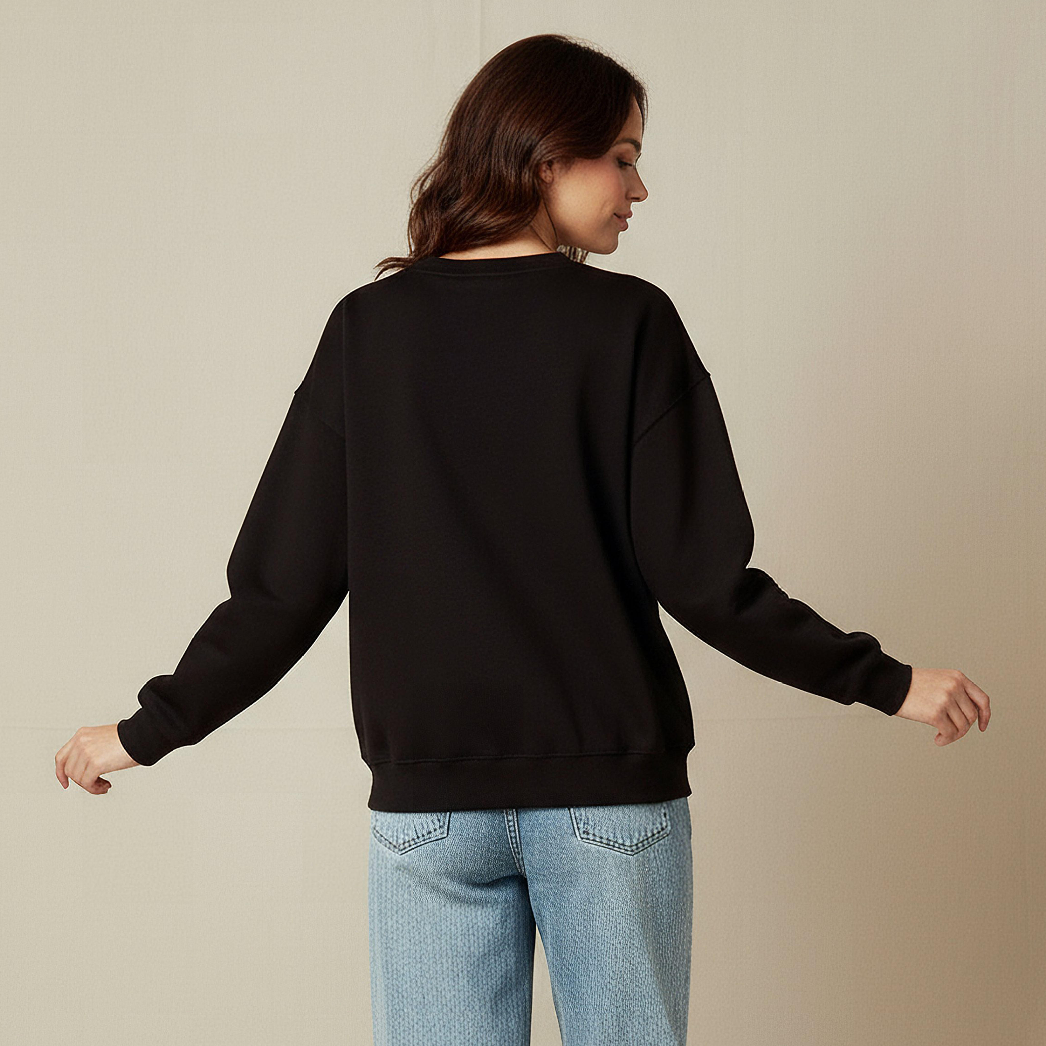 2Xtremz Regular Fit Sweatshirt with Applique-women-winterwear-hoodiesandsweatshirts-sweatshirts-image-3