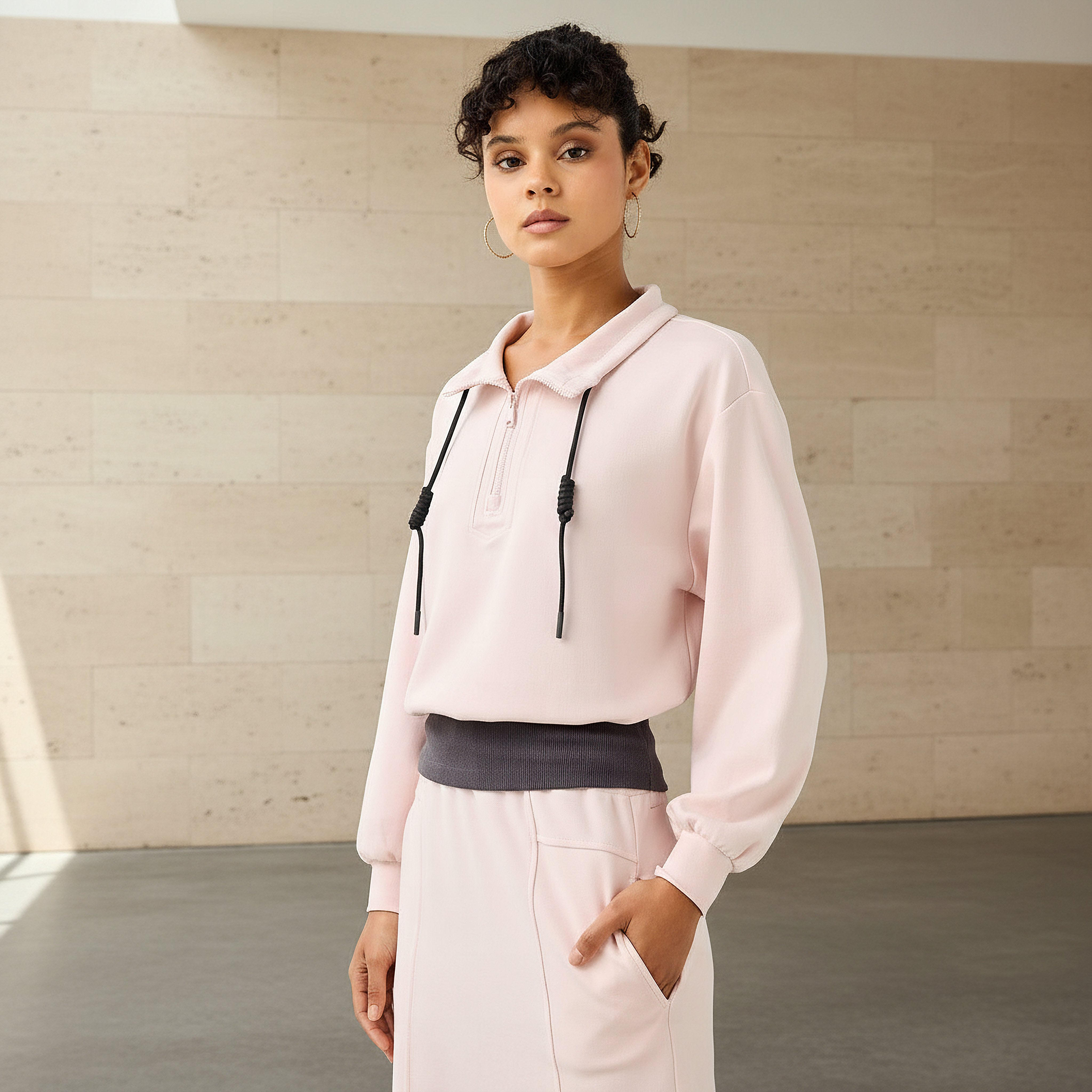 2Xtremz Sweatshirt with Drawcord Detail-women-clothing-coordsets-image-1