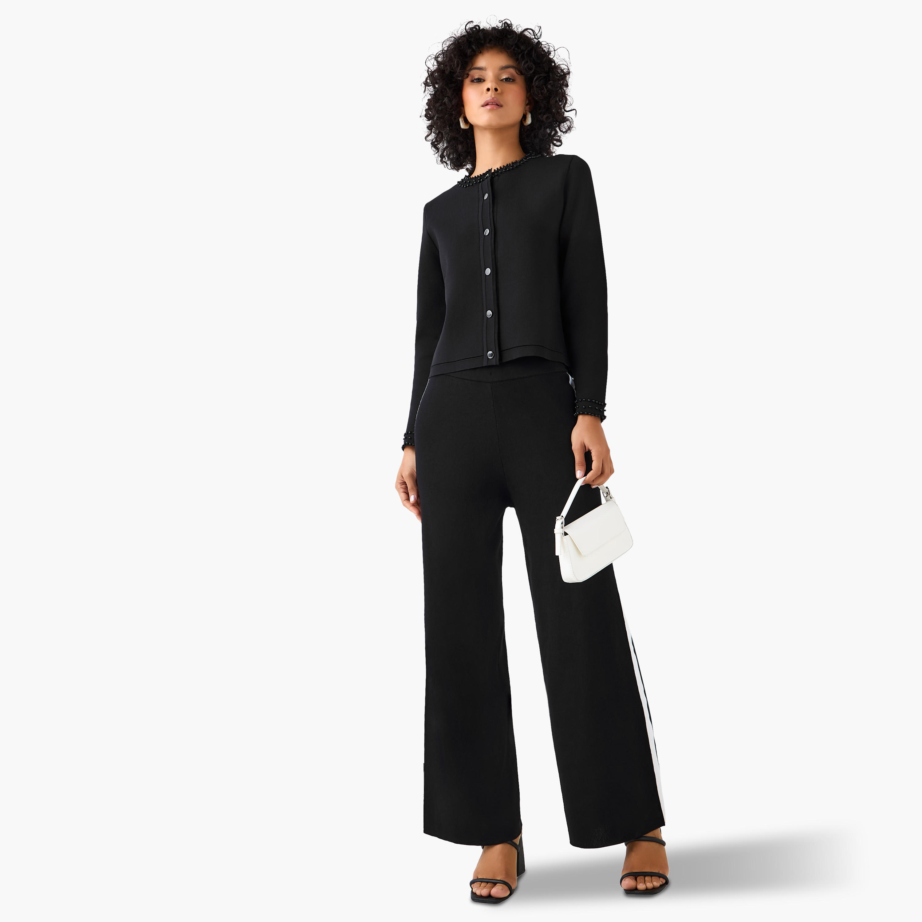 2Xtremz بنطال مخطط بقصة مريحة-women-clothing-coordsets-image-2