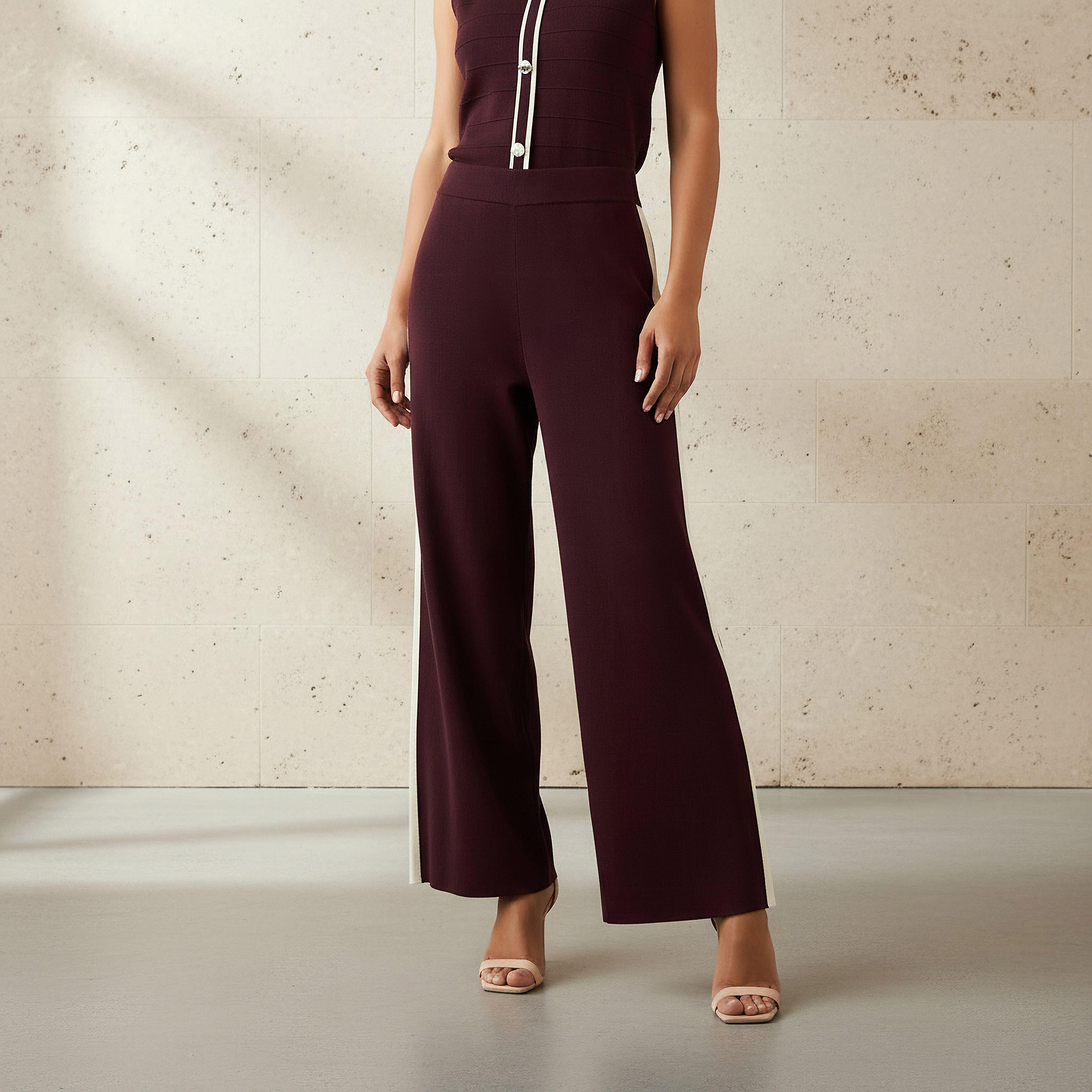 2Xtremz Relaxed Fit Pants Striped-women-clothing-coordsets-image-1