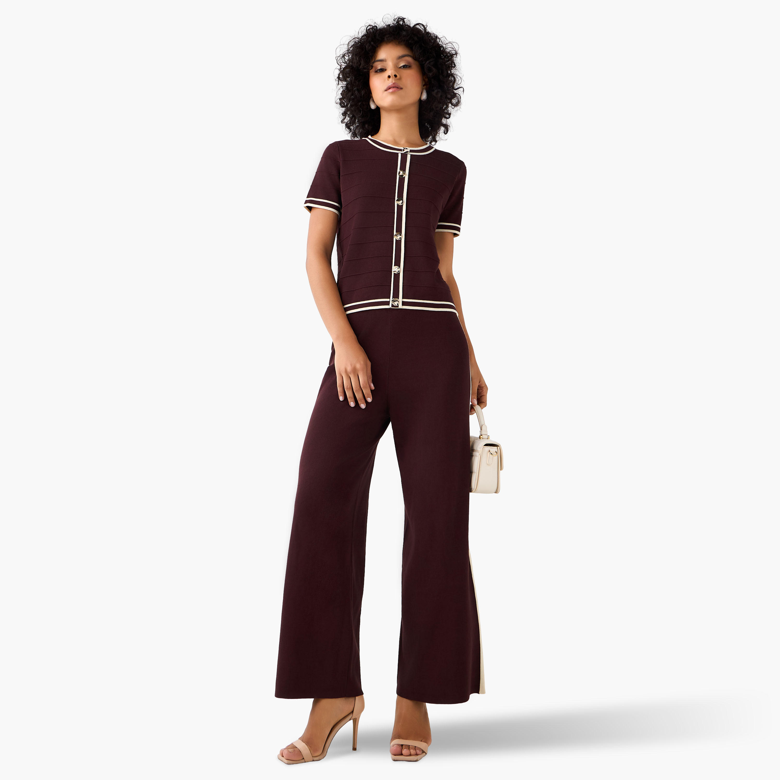 2Xtremz بنطال مخطط بقصة مريحة-women-clothing-coordsets-image-2
