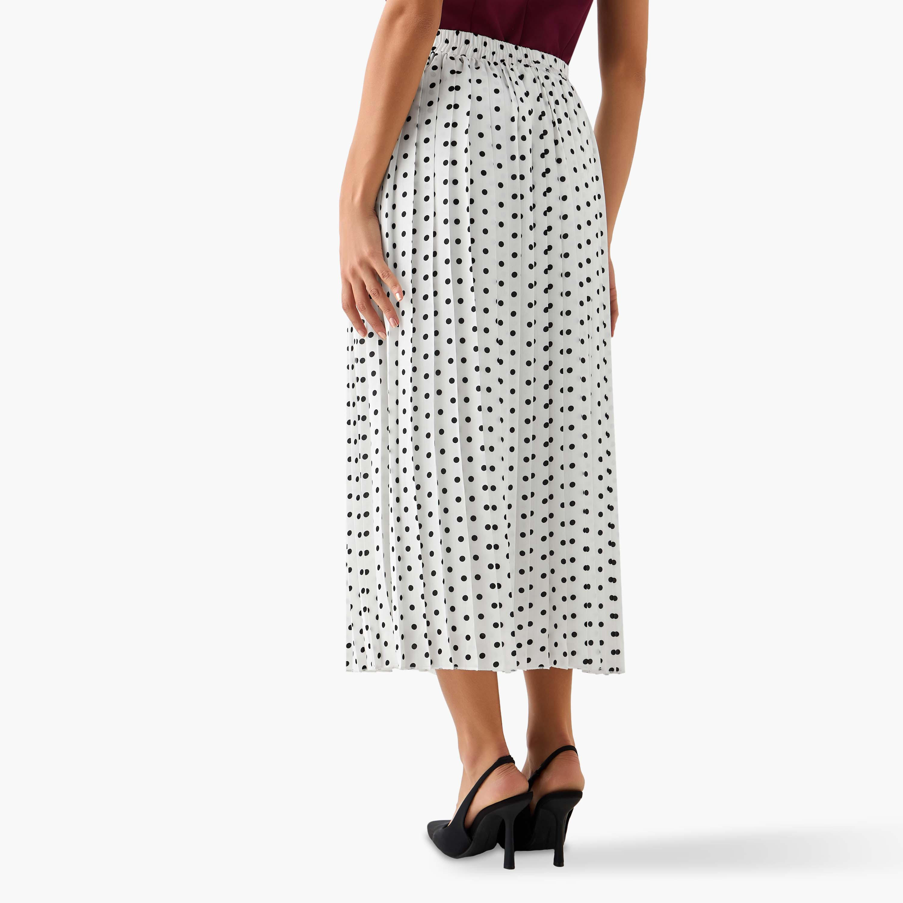 2Xtremz Maxi Pleated Skirt with Elasticated Waist-women-clothing-bottoms-skirts-image-3
