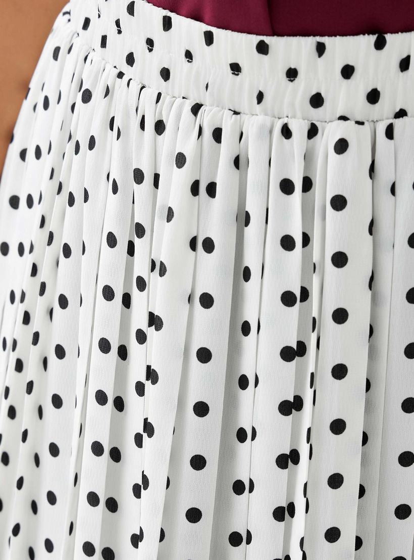 تنورة ماكسي بليسيه بخصر مطاطي من تو إكستريمز-women-clothing-bottoms-skirts-image-4