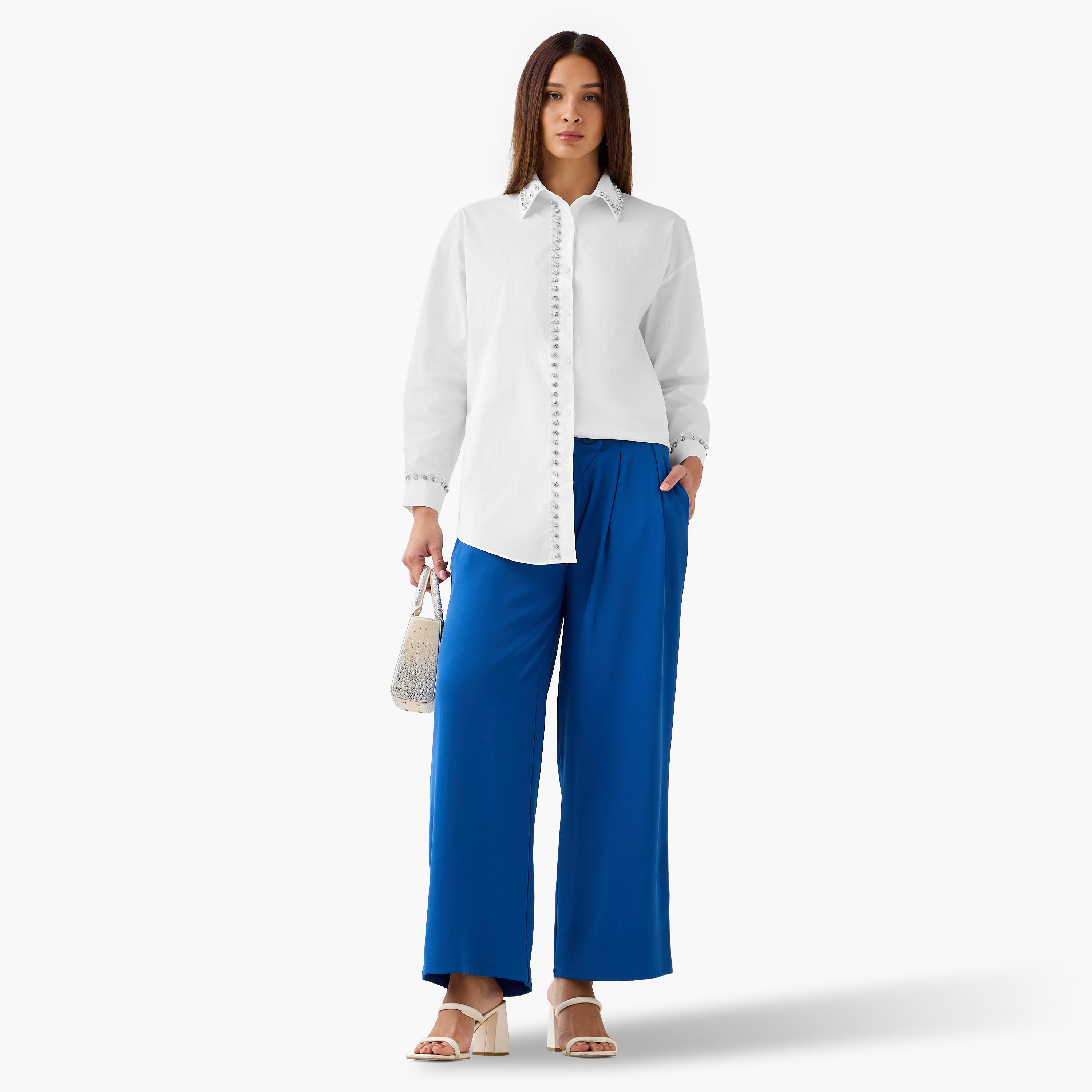 2Xtremz Cotton Shirt with Embellishment-women-clothing-shirtsandblouses-shirts-image-2