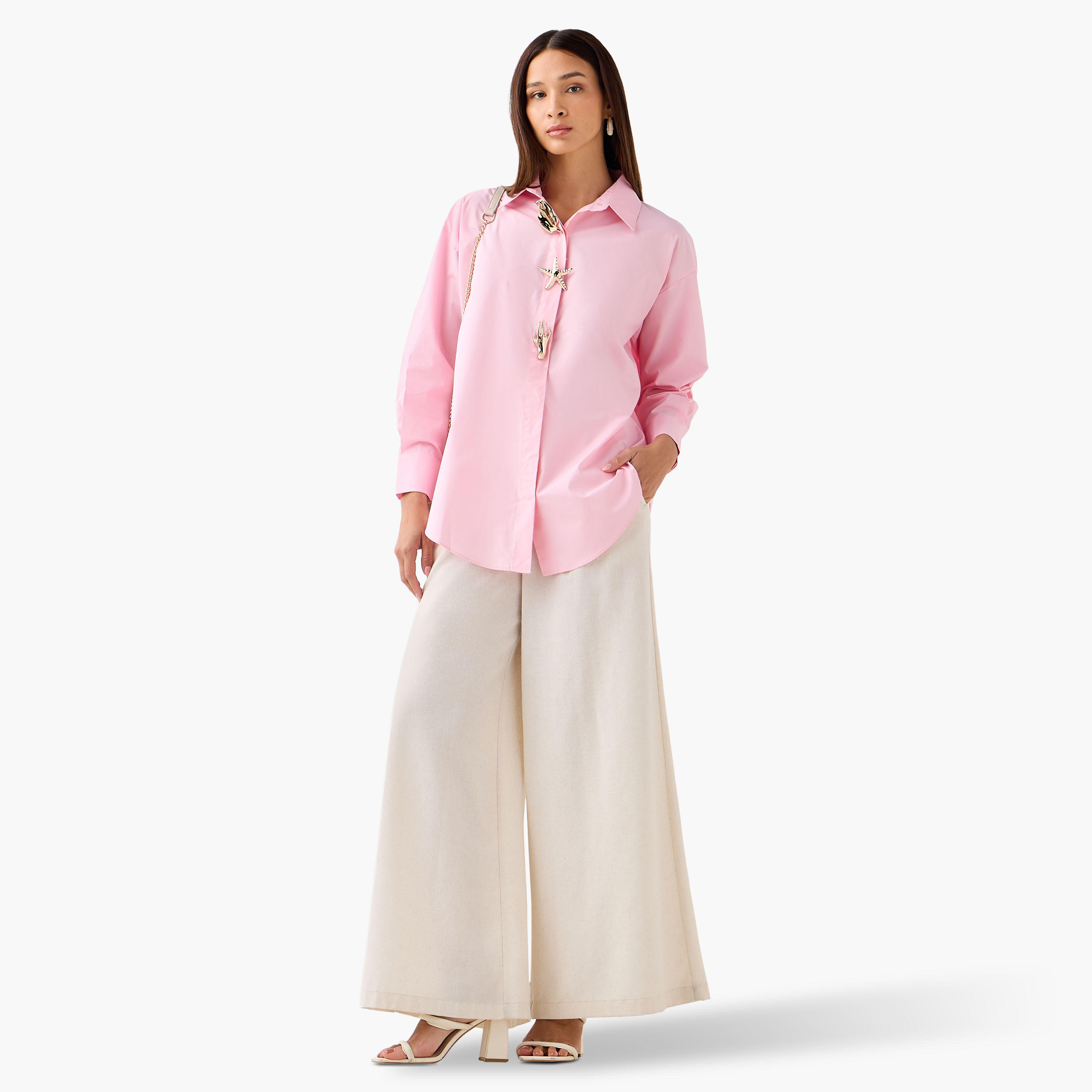 2Xtremz Cotton Shirt with Embellished Detail-women-clothing-shirtsandblouses-shirts-image-2