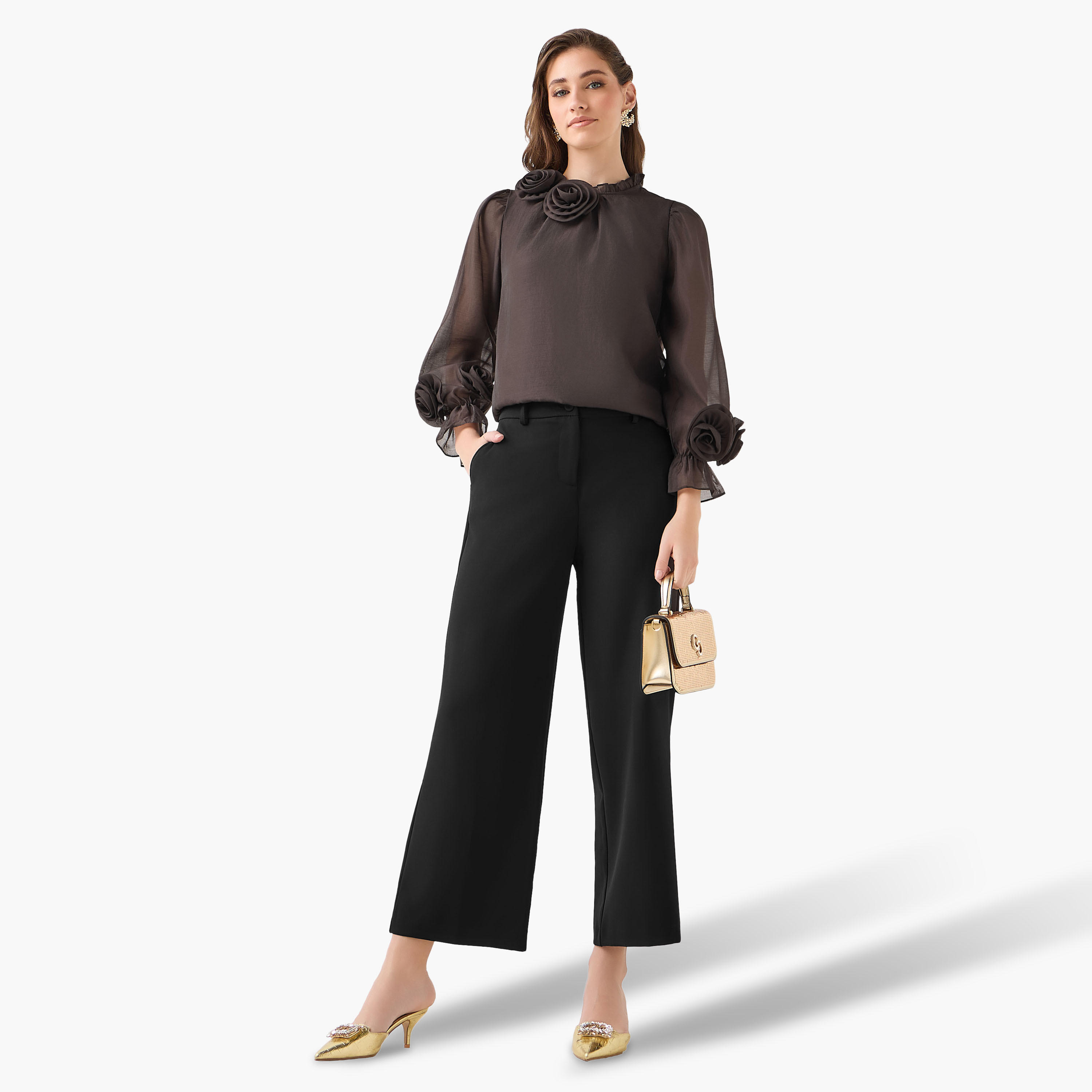 بلوزة شيفون بكشكش من تو إكستريمز-women-clothing-shirtsandblouses-blouses-image-5