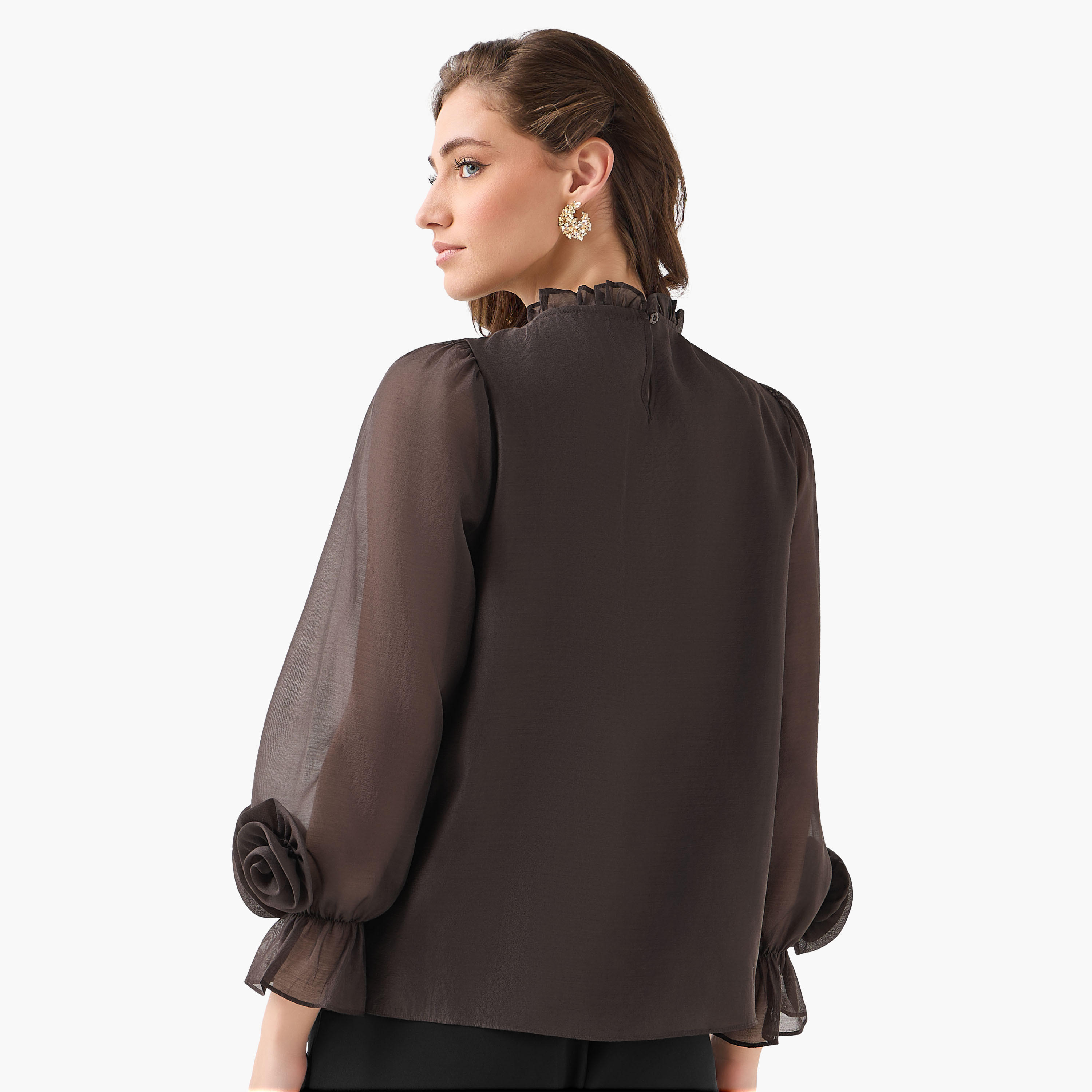 بلوزة شيفون بكشكش من تو إكستريمز-women-clothing-shirtsandblouses-blouses-image-6