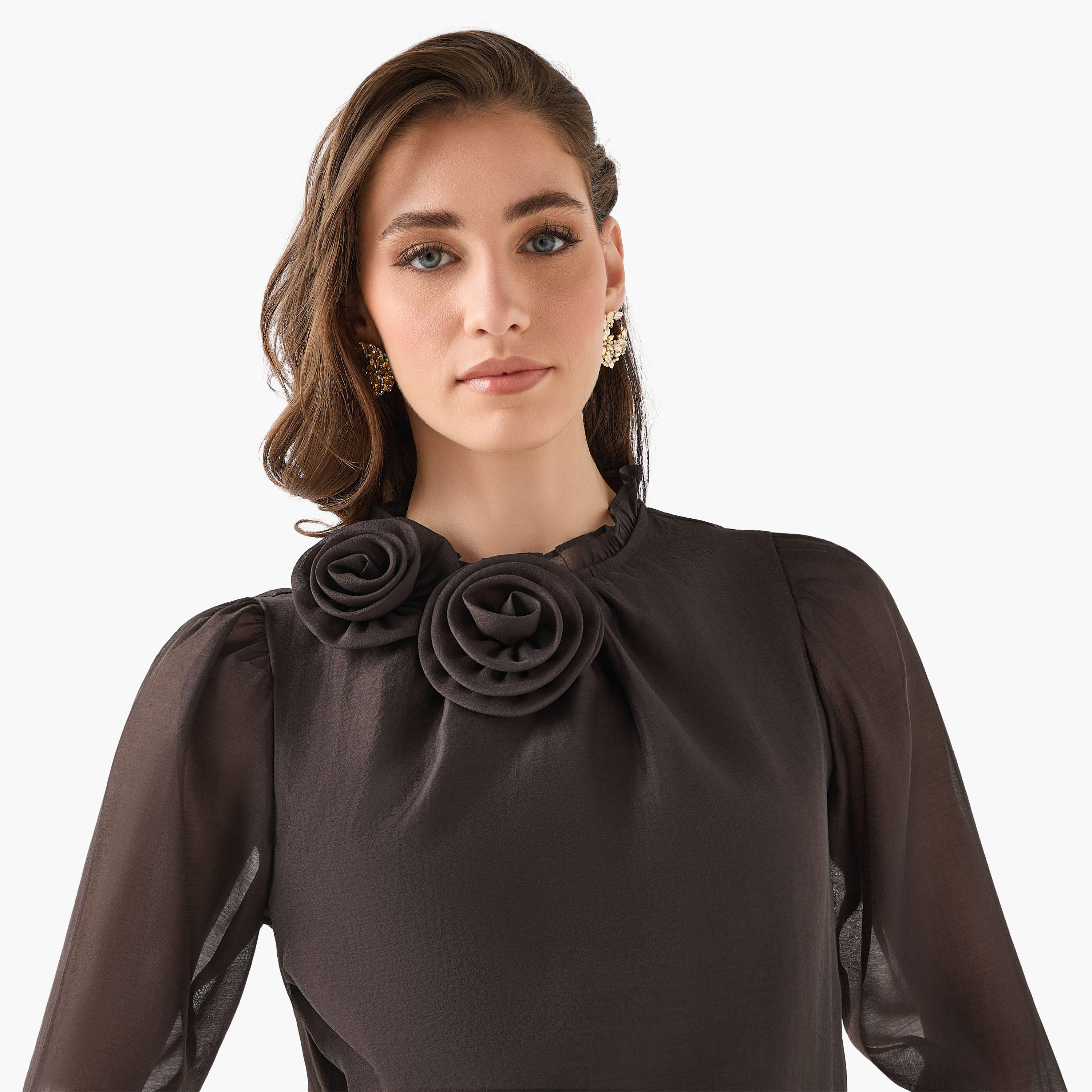 بلوزة شيفون بكشكش من تو إكستريمز-women-clothing-shirtsandblouses-blouses-image-7
