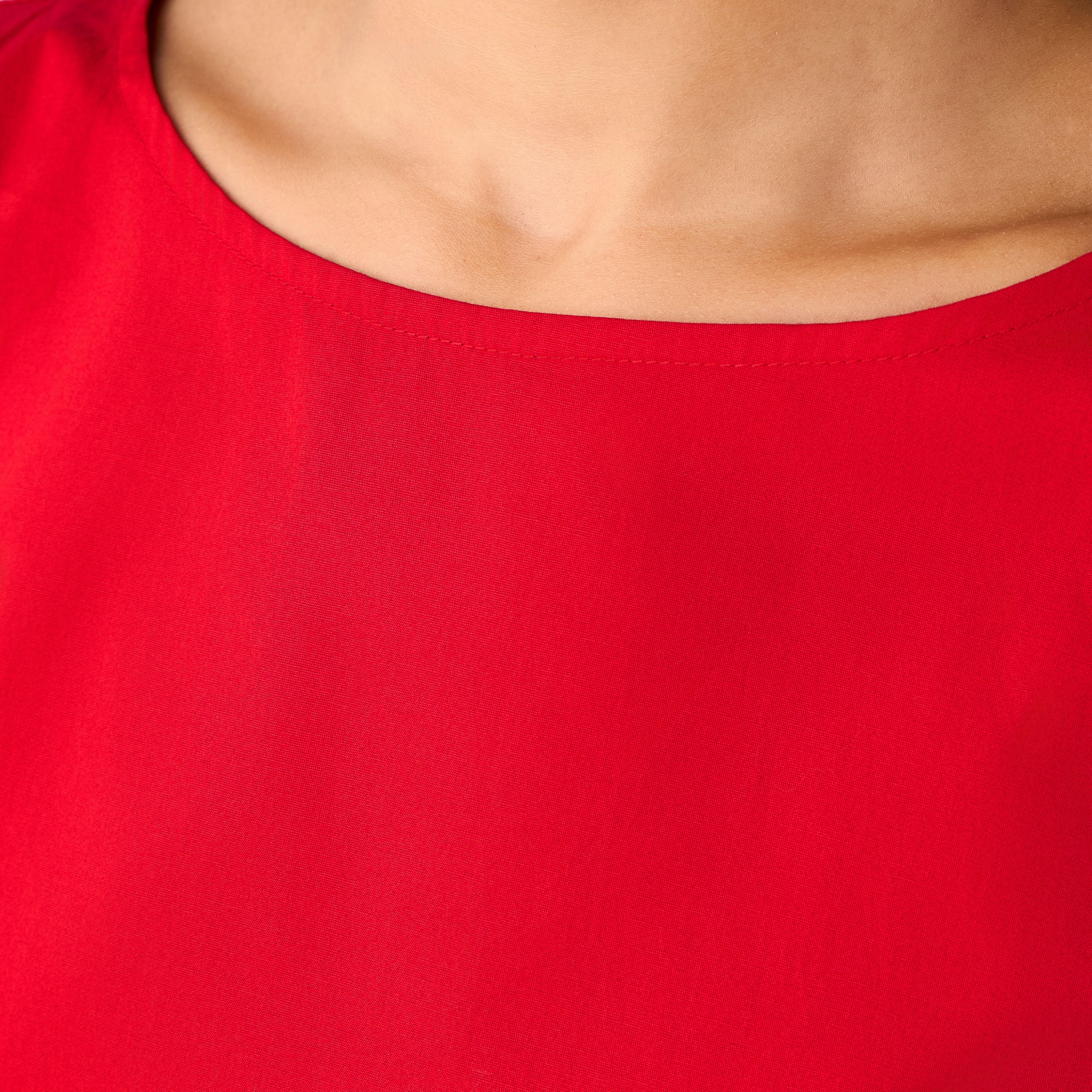 فستان ميدي قطن إيه لاين بأكمام منفوخة من تو إكستريمز-women-clothing-dresses-image-4