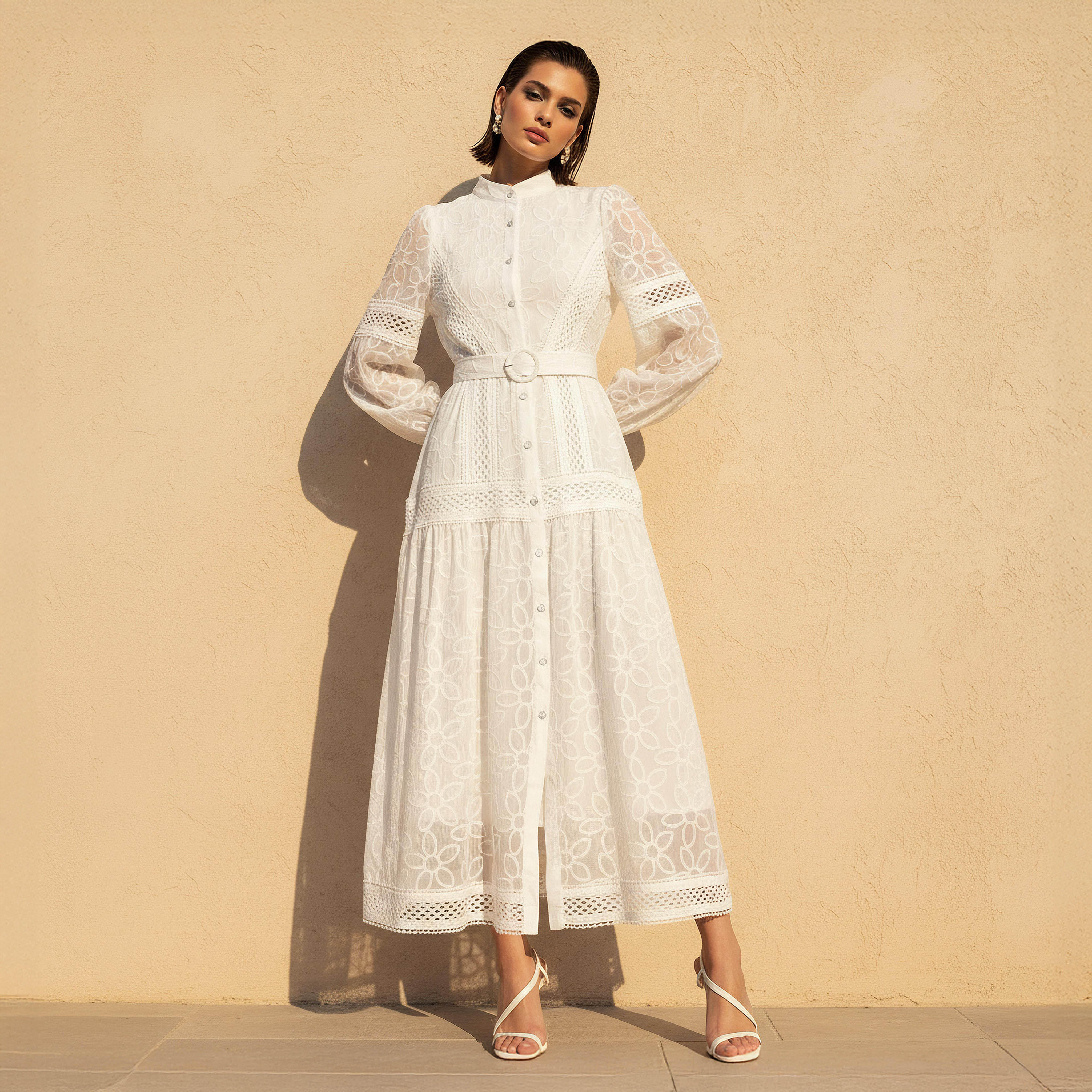 فستان إيه لاين ماكسي بحزام من تو إكستريمز-women-clothing-dresses-image-1