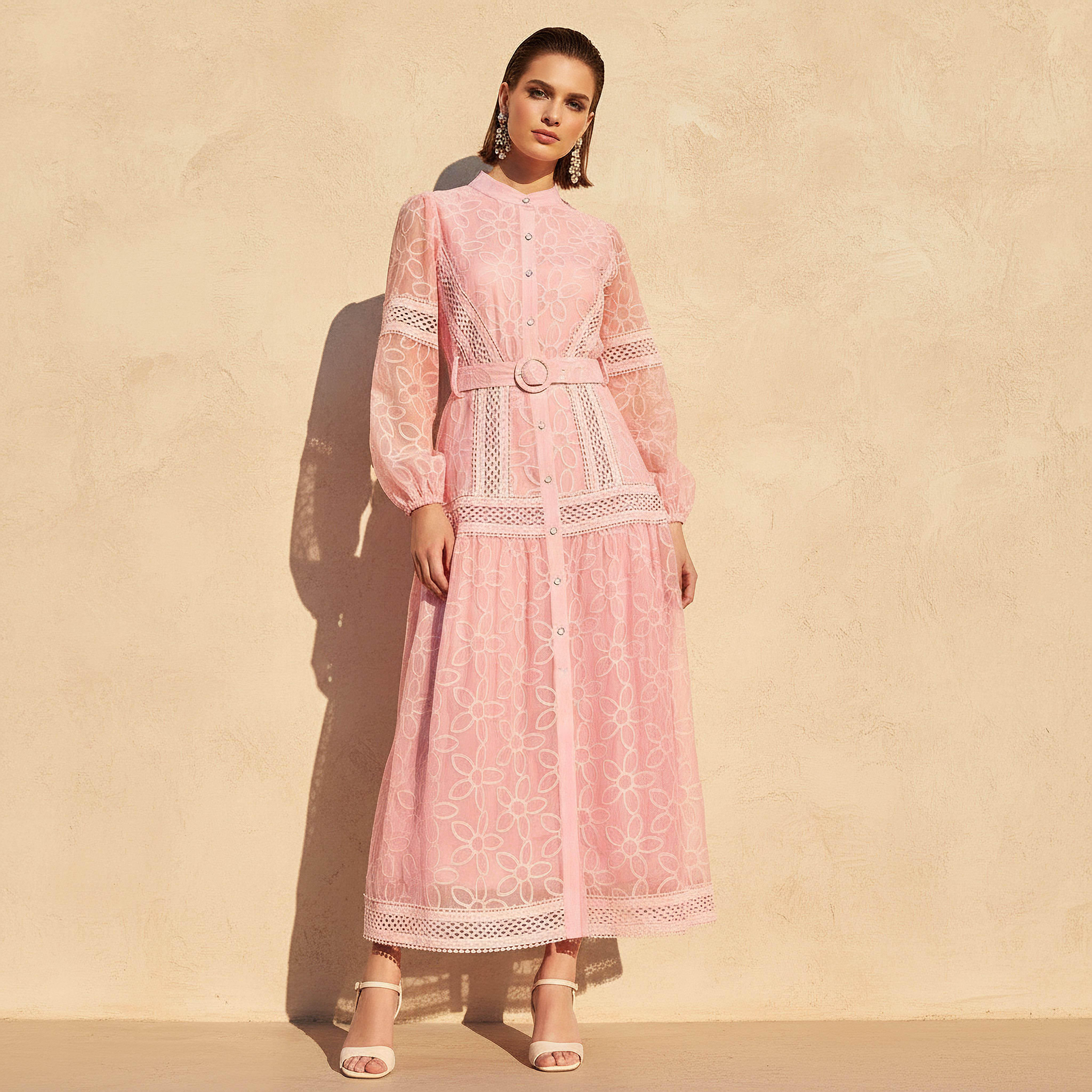 2Xtremz A-line Maxi Dress with Belt-women-clothing-dresses-image-1