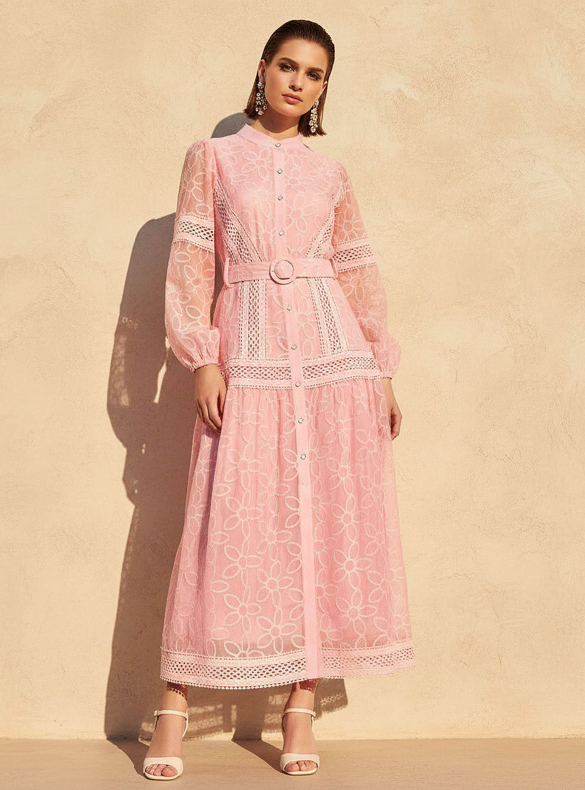فستان إيه لاين ماكسي بحزام من تو إكستريمز-women-clothing-dresses-image-1