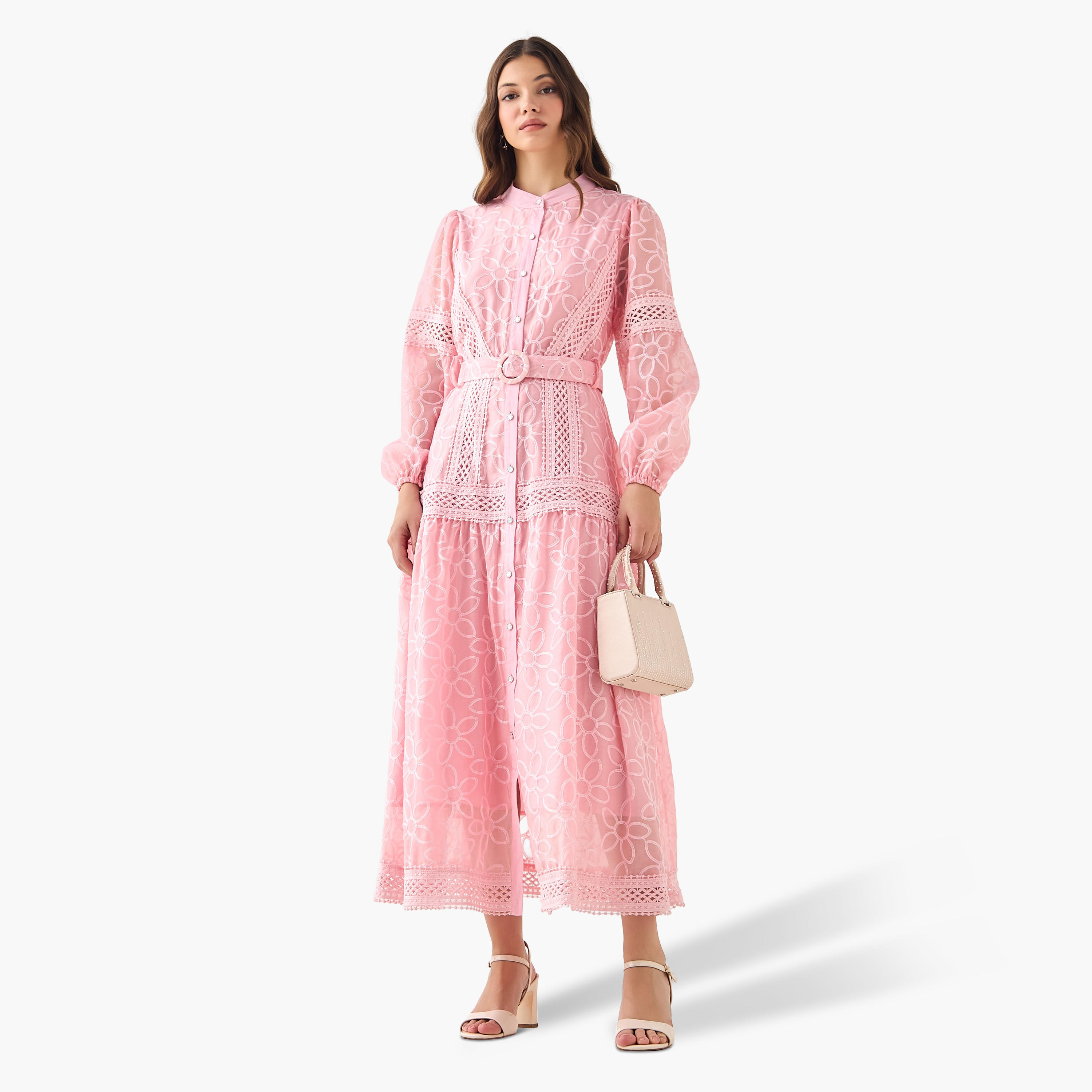 فستان إيه لاين ماكسي بحزام من تو إكستريمز-women-clothing-dresses-image-3