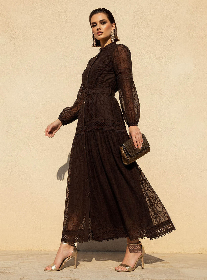 2Xtremz A-line Maxi Dress with Belt-women-clothing-dresses-image-1