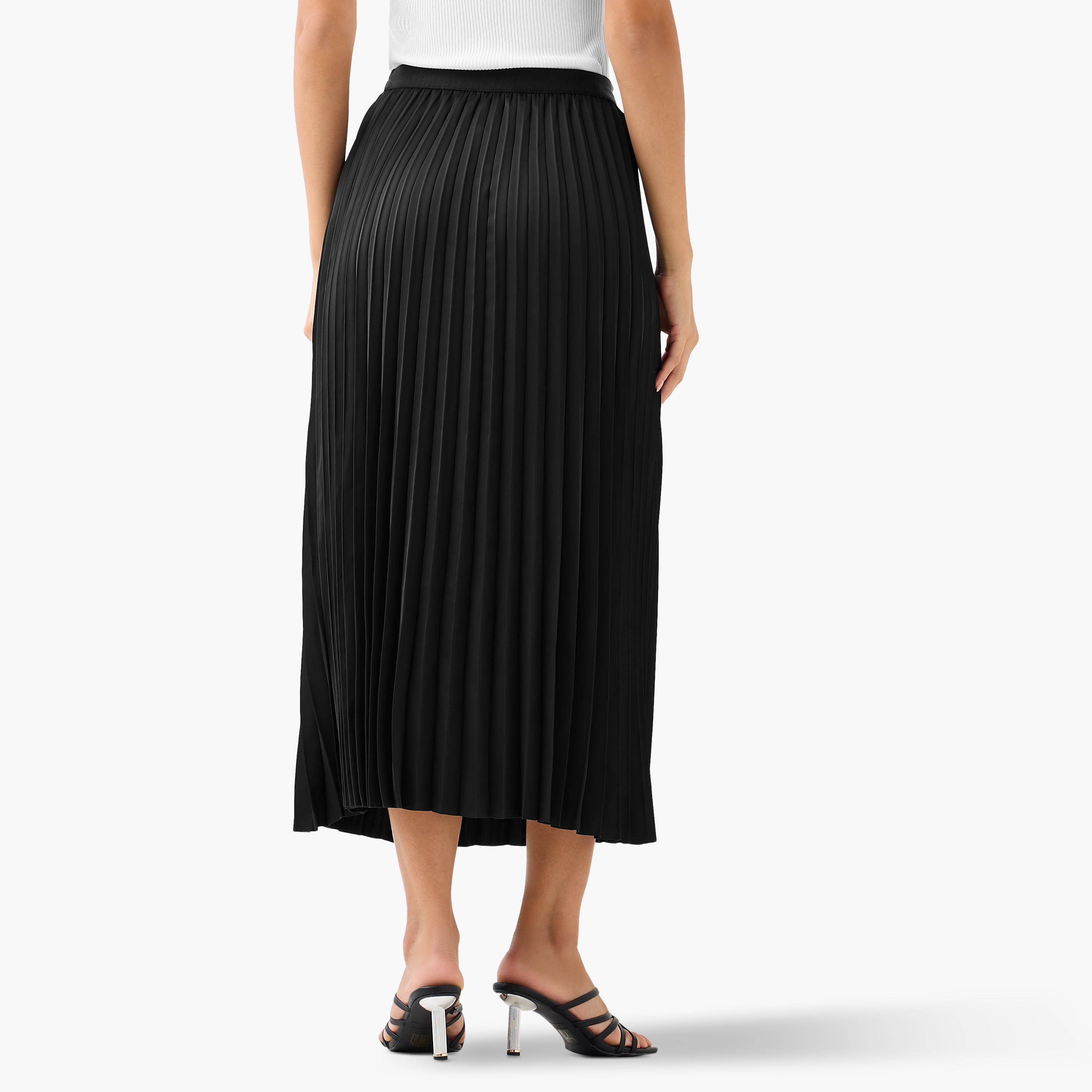 تنورة ماكسي بكسرات وخصر مطاطي من تو إكستريمز-women-clothing-bottoms-skirts-image-4