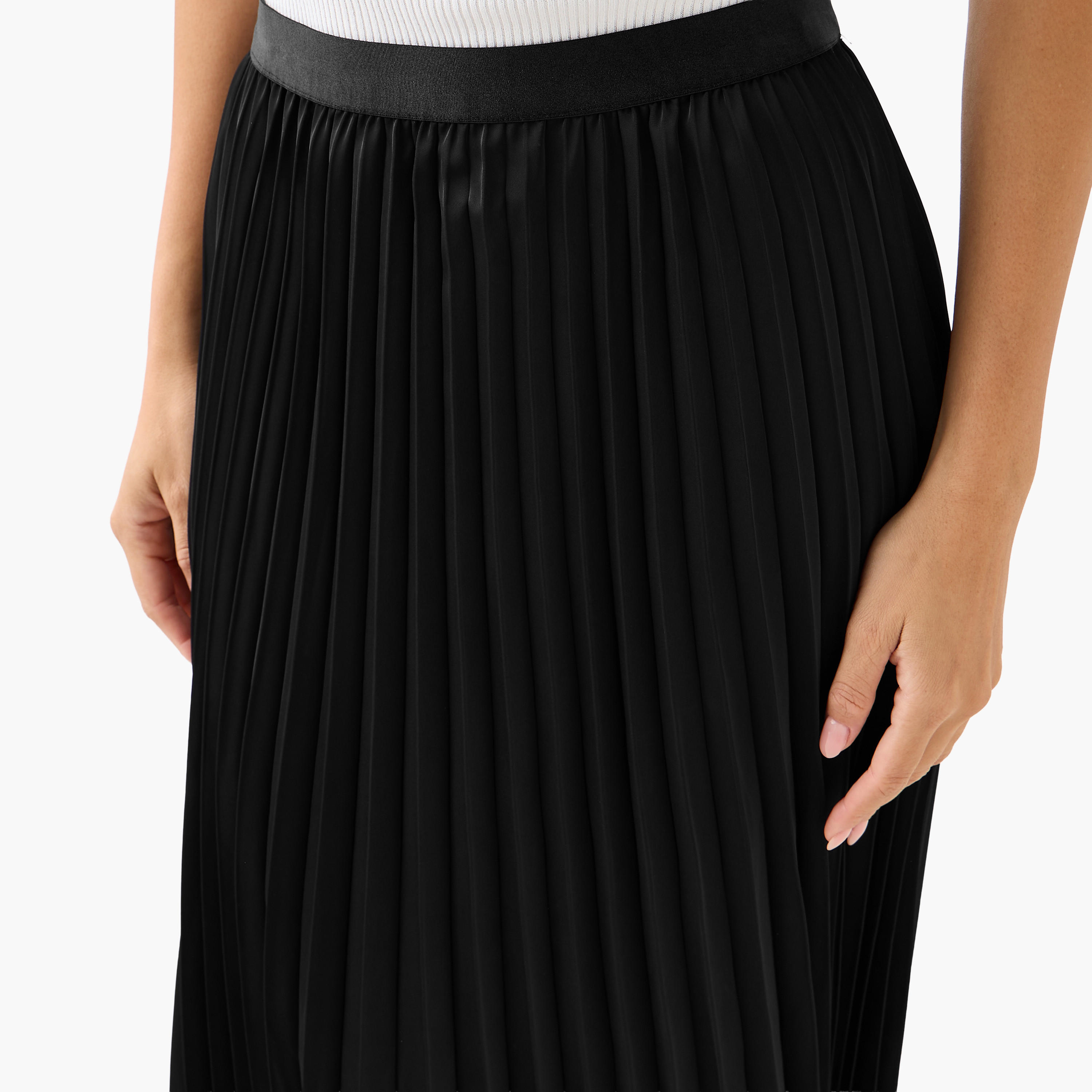 تنورة ماكسي بكسرات وخصر مطاطي من تو إكستريمز-women-clothing-bottoms-skirts-image-5
