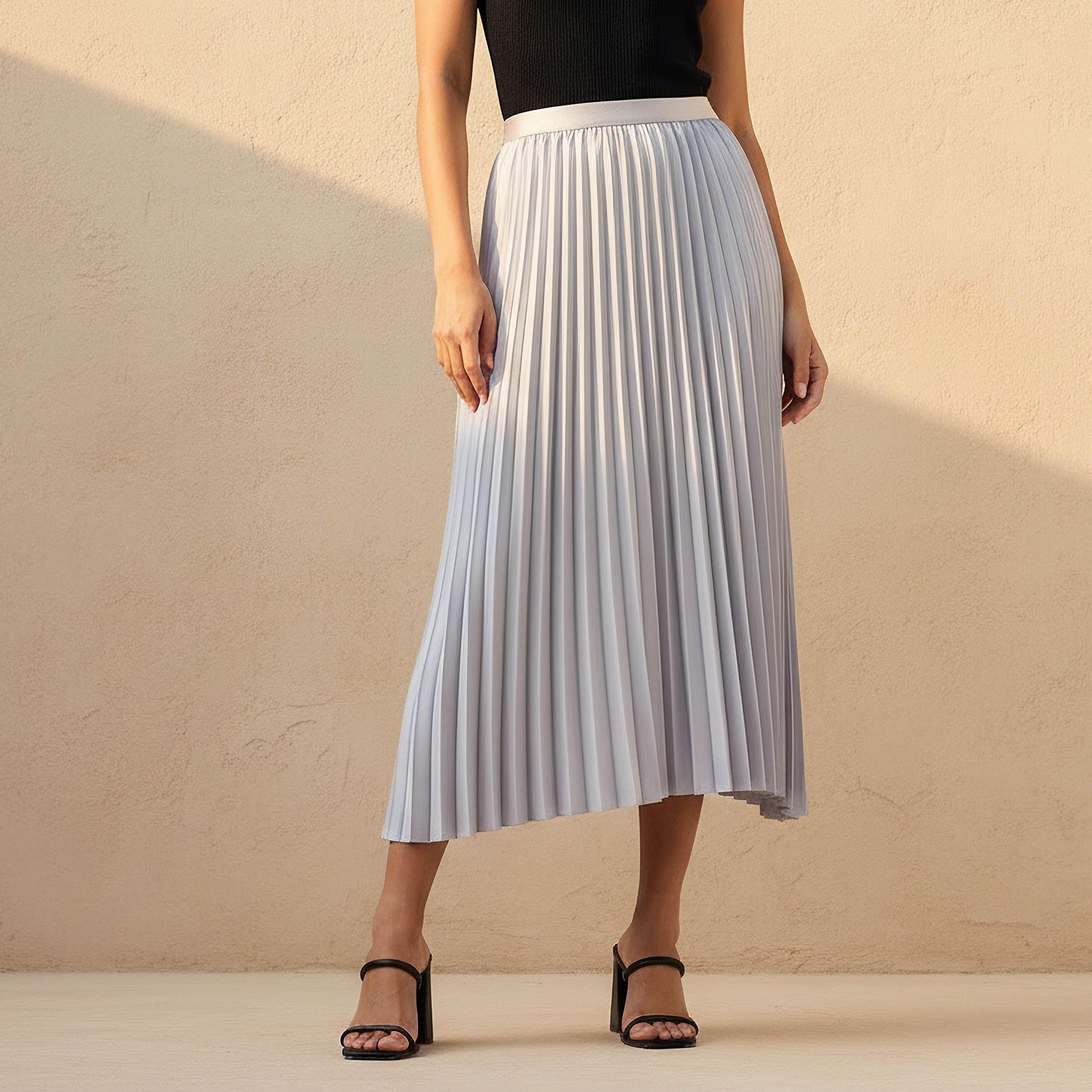 2Xtremz Maxi Pleated Skirt with Elasticated Waist-women-clothing-bottoms-skirts-image-1