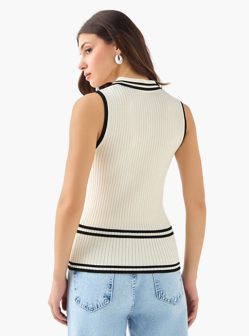 بلوزة مضلعة من تو إكستريمز-women-clothing-tshirts-image-2