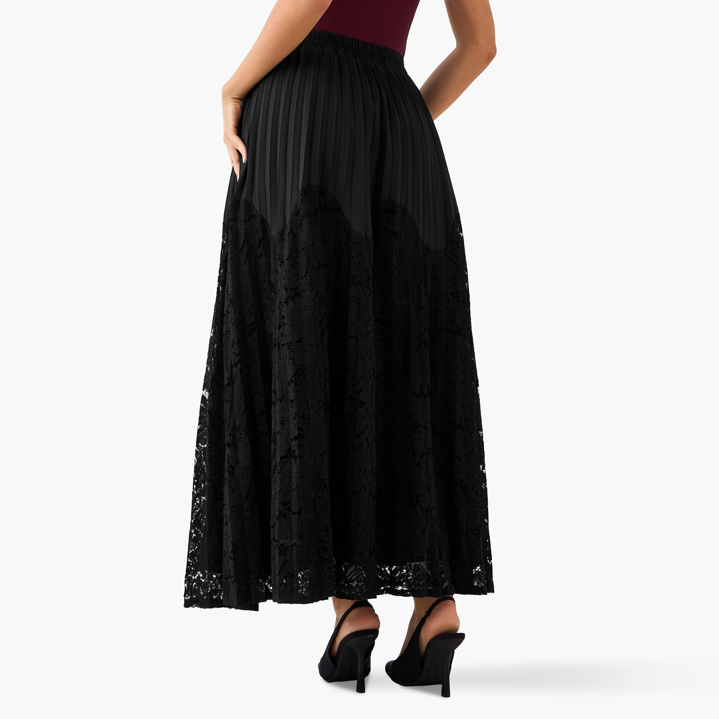 تنورة دانتيل ماكسي بخصر مطاطي من تو إكستريمز-women-clothing-bottoms-skirts-image-3