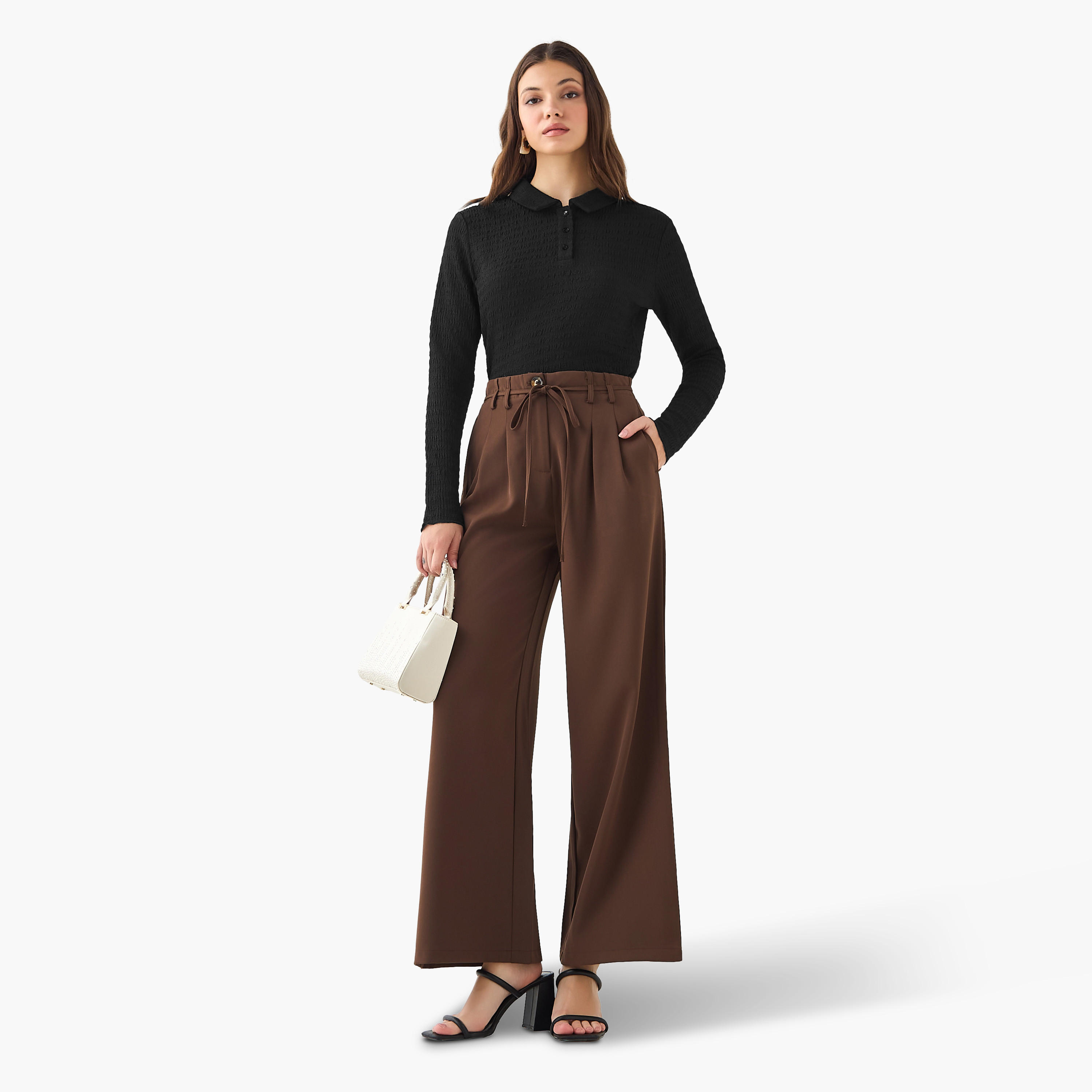 بلوزة بولو بملمس بارز من تو إكستريمز-women-clothing-tshirts-image-2