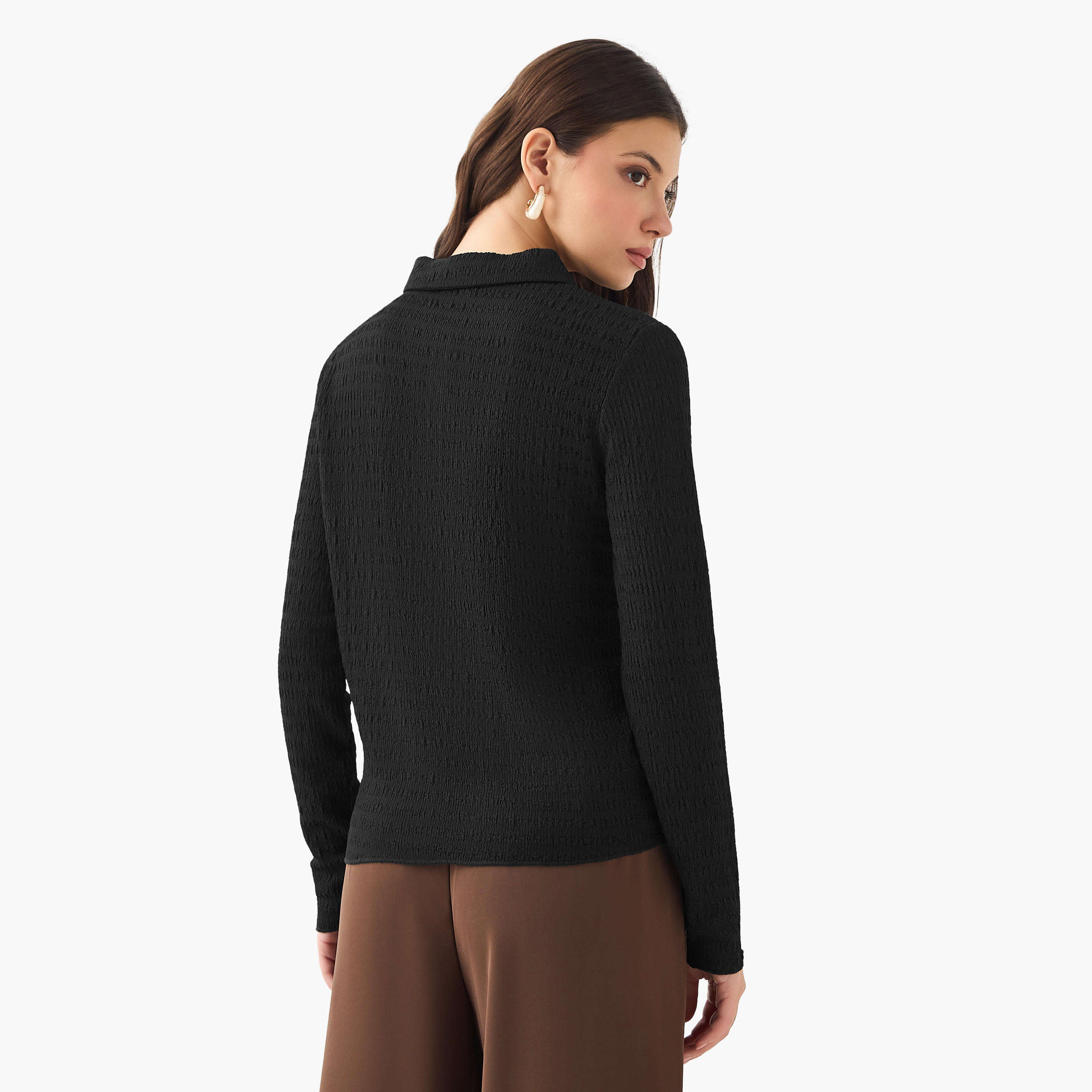 2Xtremz Polo Top with Texture-women-clothing-tshirts-image-4