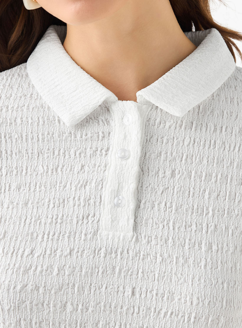 بلوزة بولو بملمس بارز من تو إكستريمز-women-clothing-tshirts-image-6