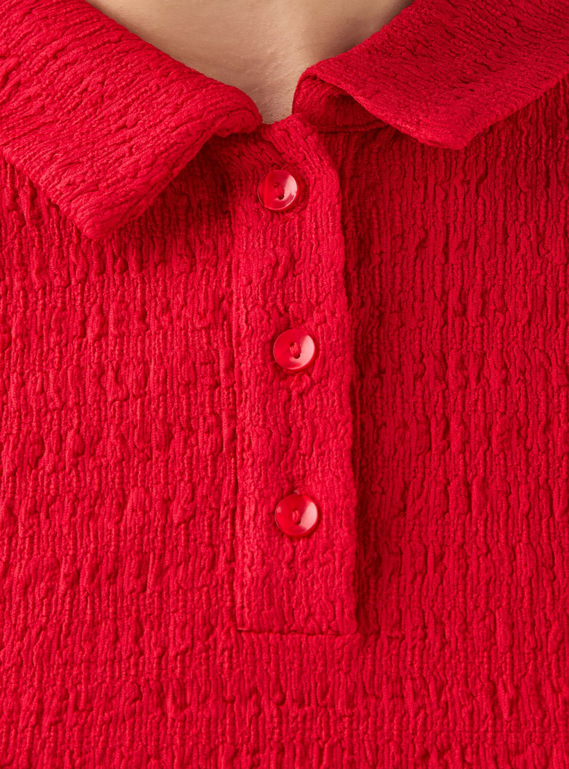 بلوزة بولو بملمس بارز من تو إكستريمز-women-clothing-tshirts-image-3