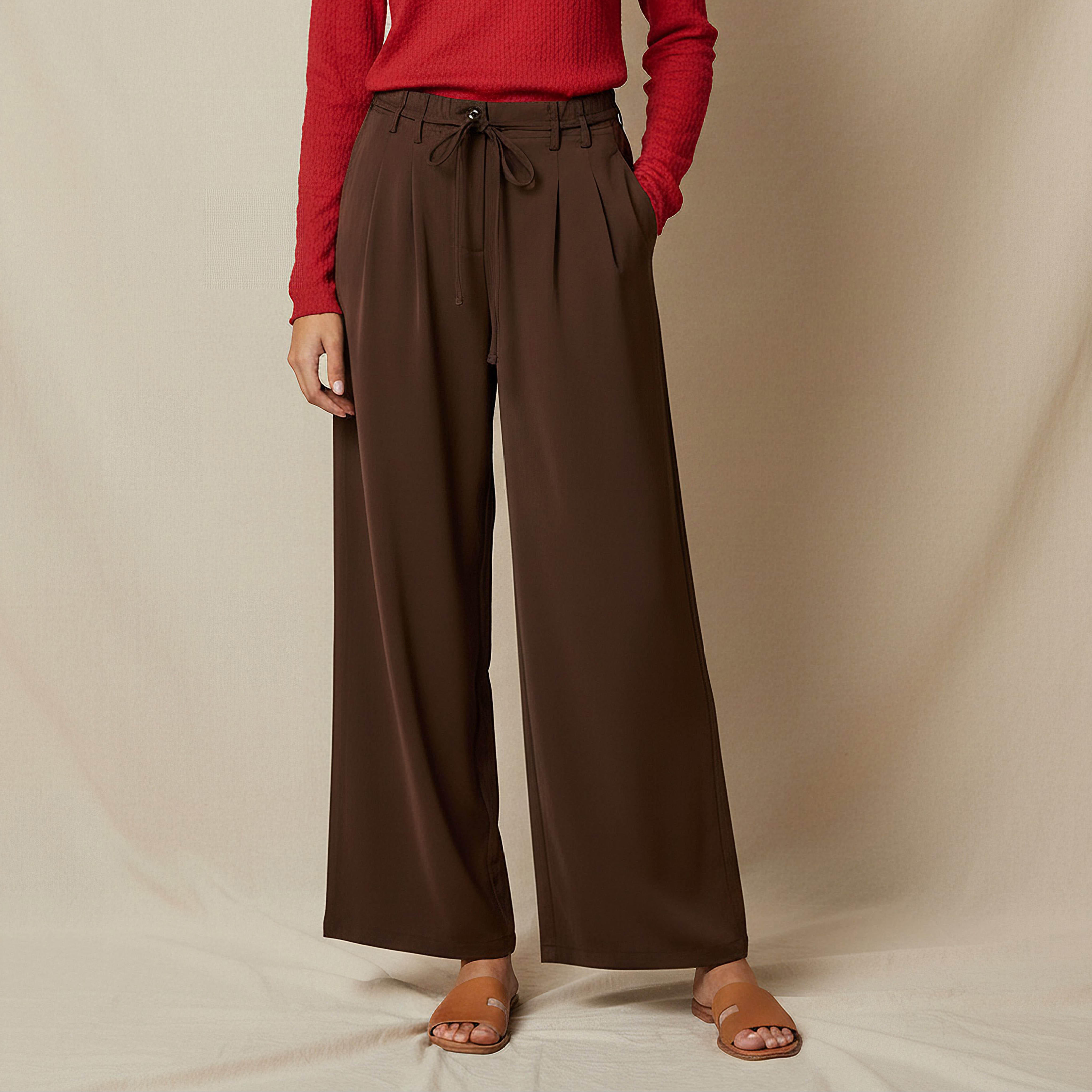بنطلون واسع الساق بخصر متوسط من تو إكستريمز-women-clothing-bottoms-trousers-image-4