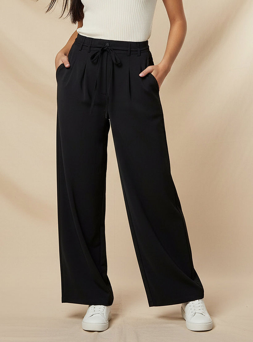 2Xtremz Mid-Rise Wide Leg Trousers-women-clothing-trousers-image-1