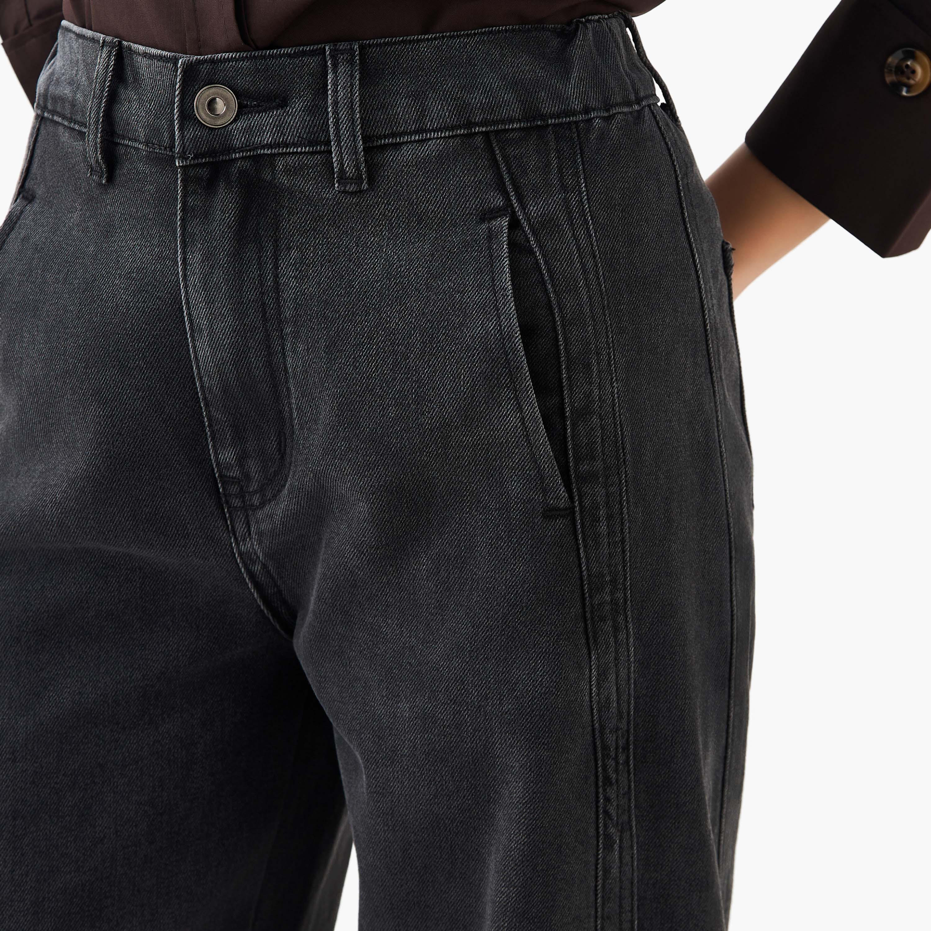بنطلون جينز بقصة برميل وخصر متوسط من تو إكستريمز-women-clothing-bottoms-jeans-image-5