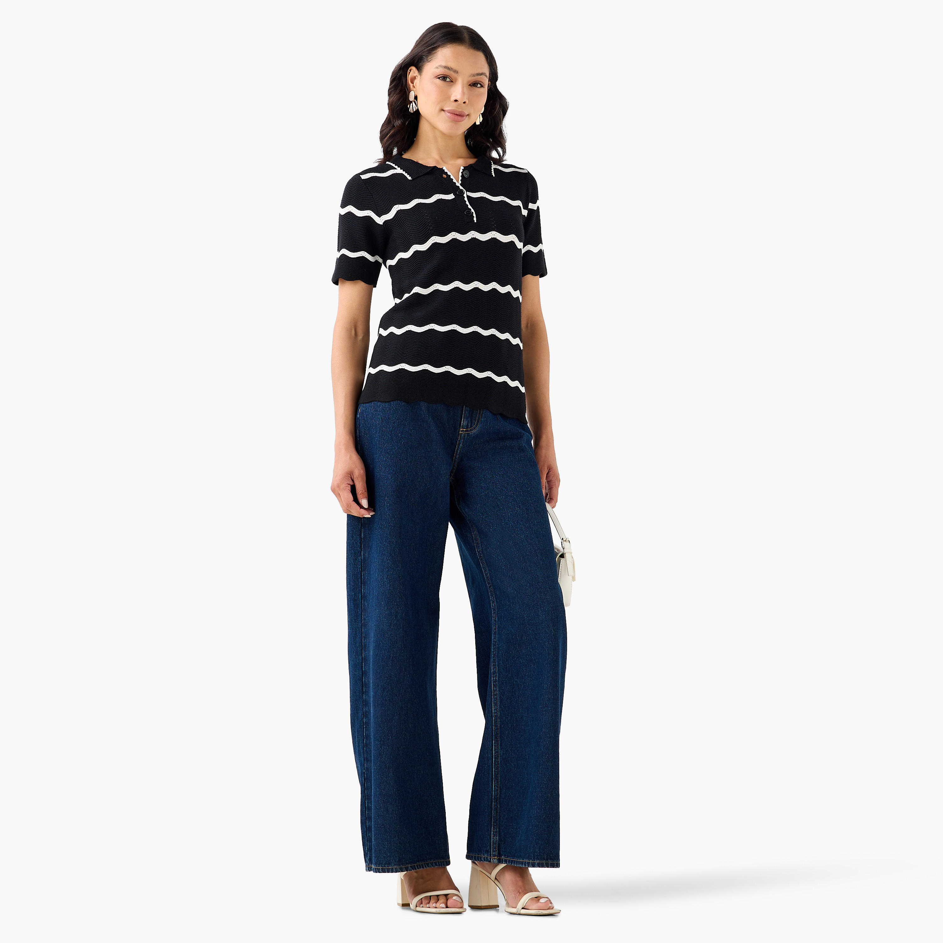 تيشيرت مخطط من تو إكستريمز-women-clothing-tshirts-image-4