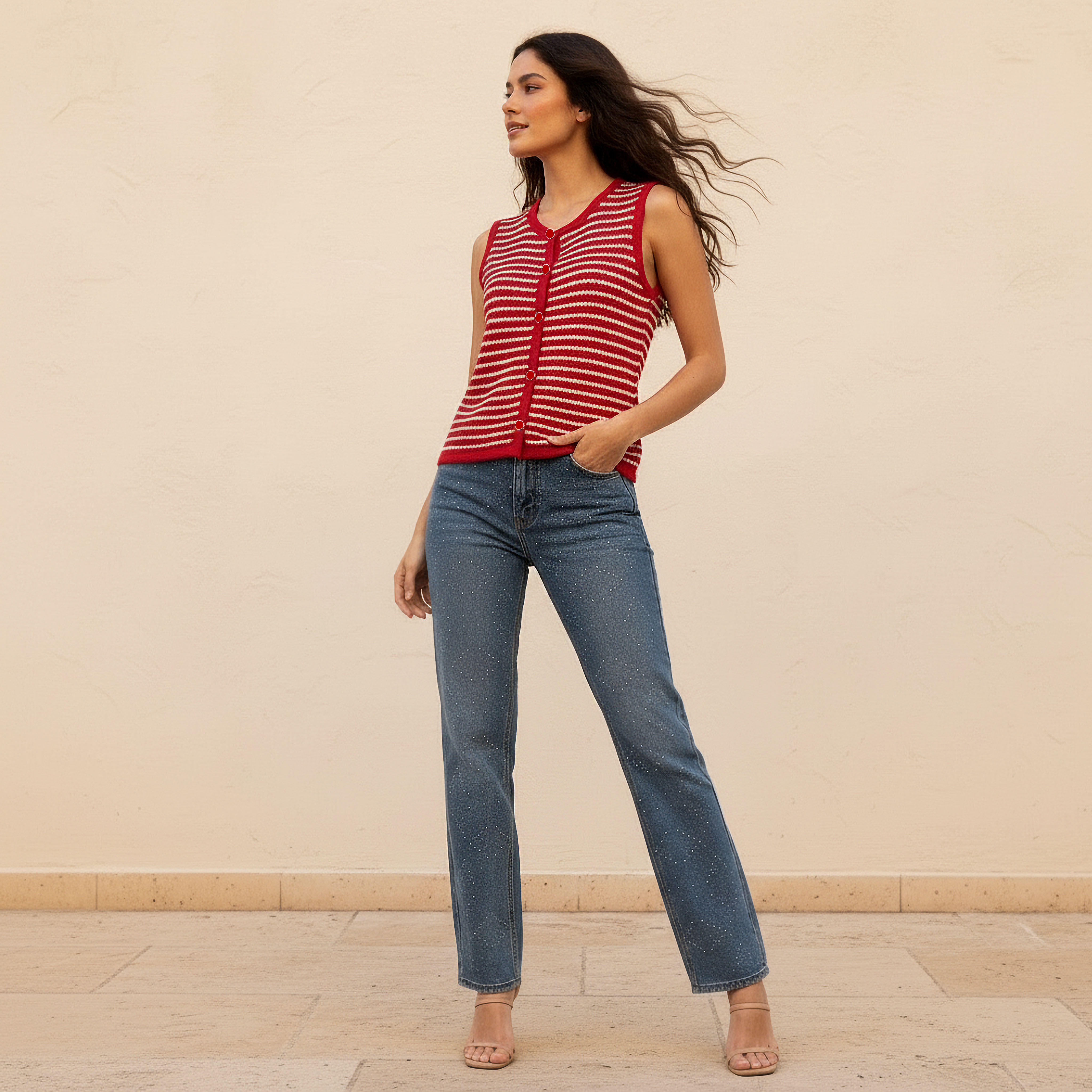 2Xtremz Regular Fit Top with Stripes-women-clothing-shirtsandblouses-blouses-image-3