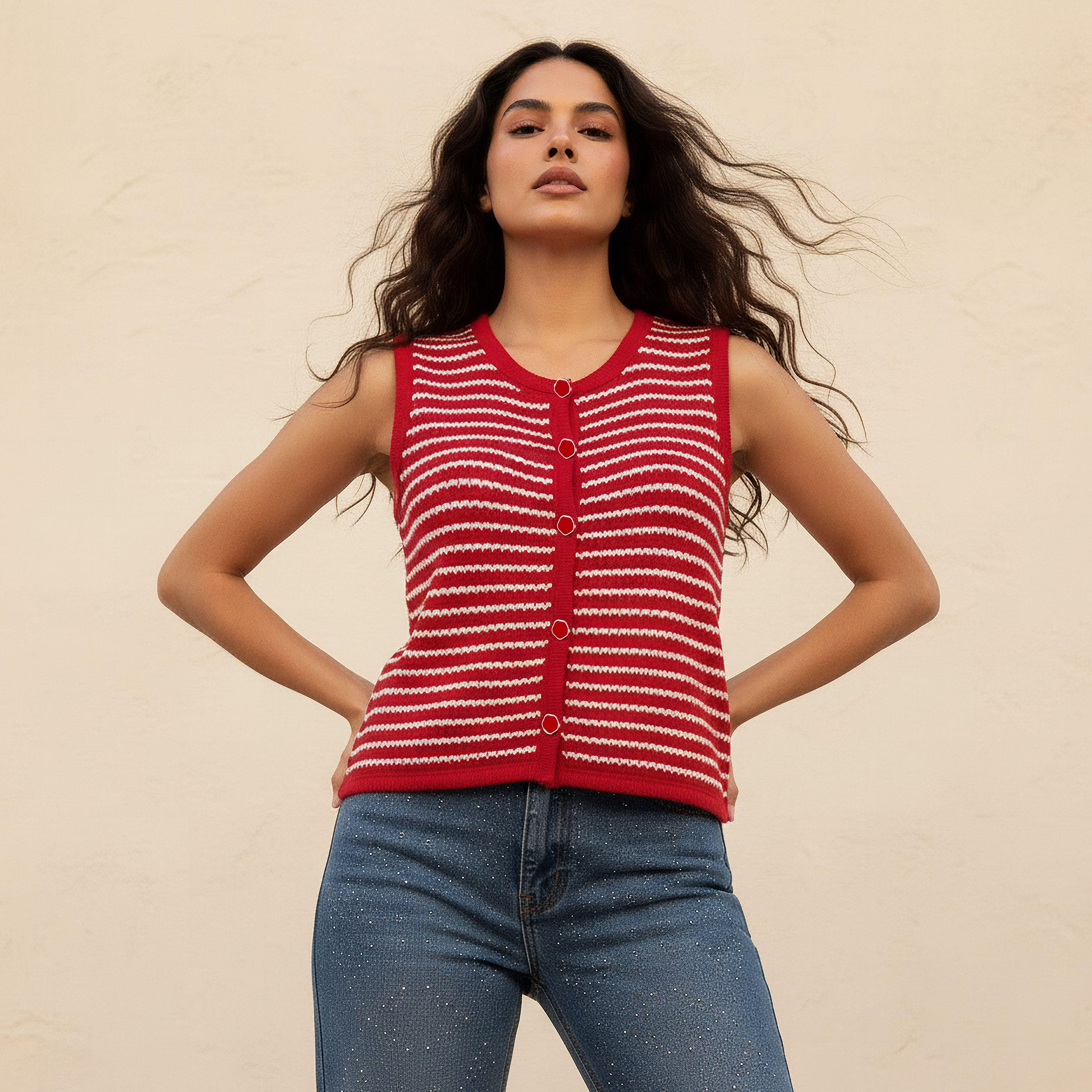 2Xtremz Regular Fit Top with Stripes-women-clothing-shirtsandblouses-blouses-image-5