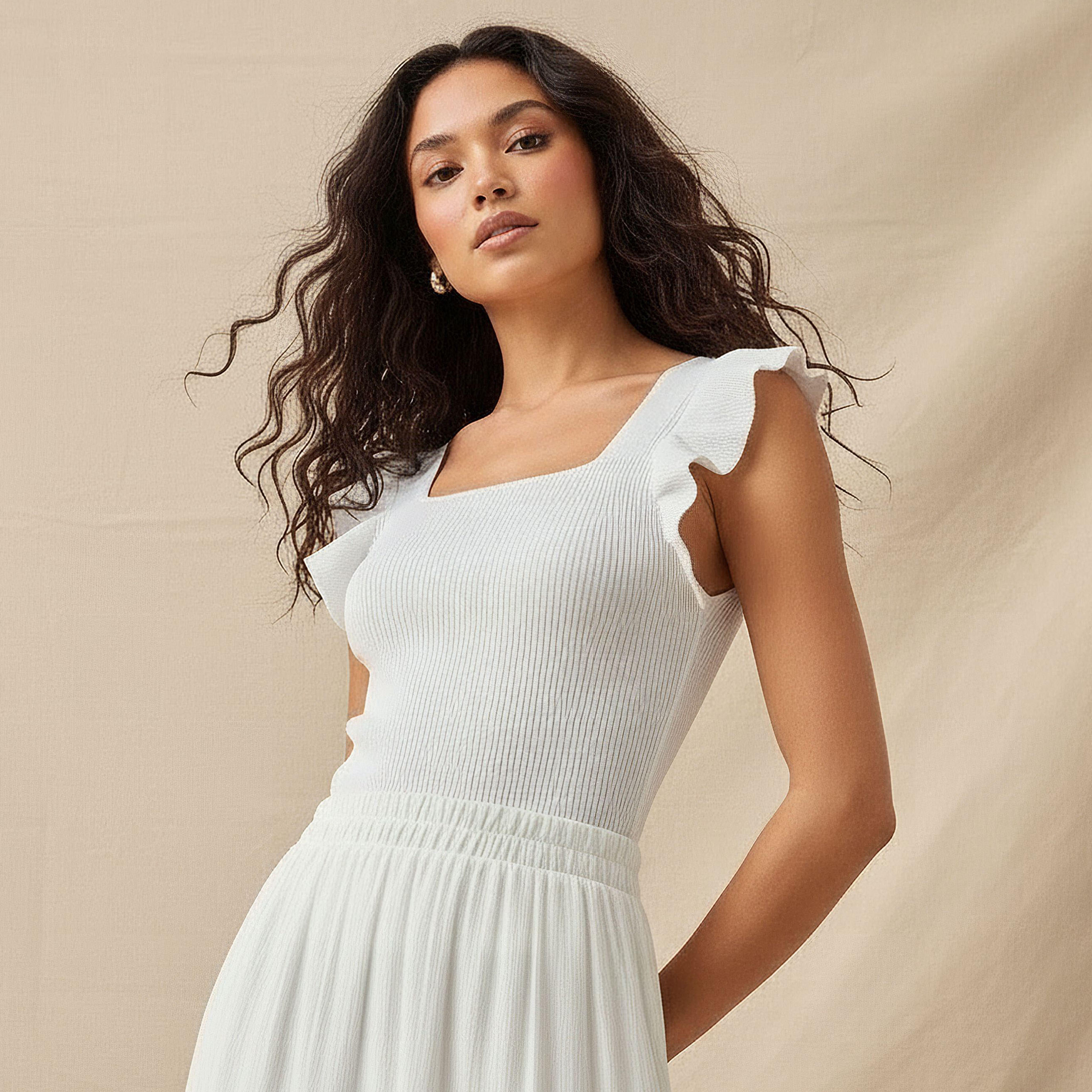 2Xtremz Sleeveless Top with Ribbed Ruffle Detail-women-clothing-shirtsandblouses-blouses-image-1