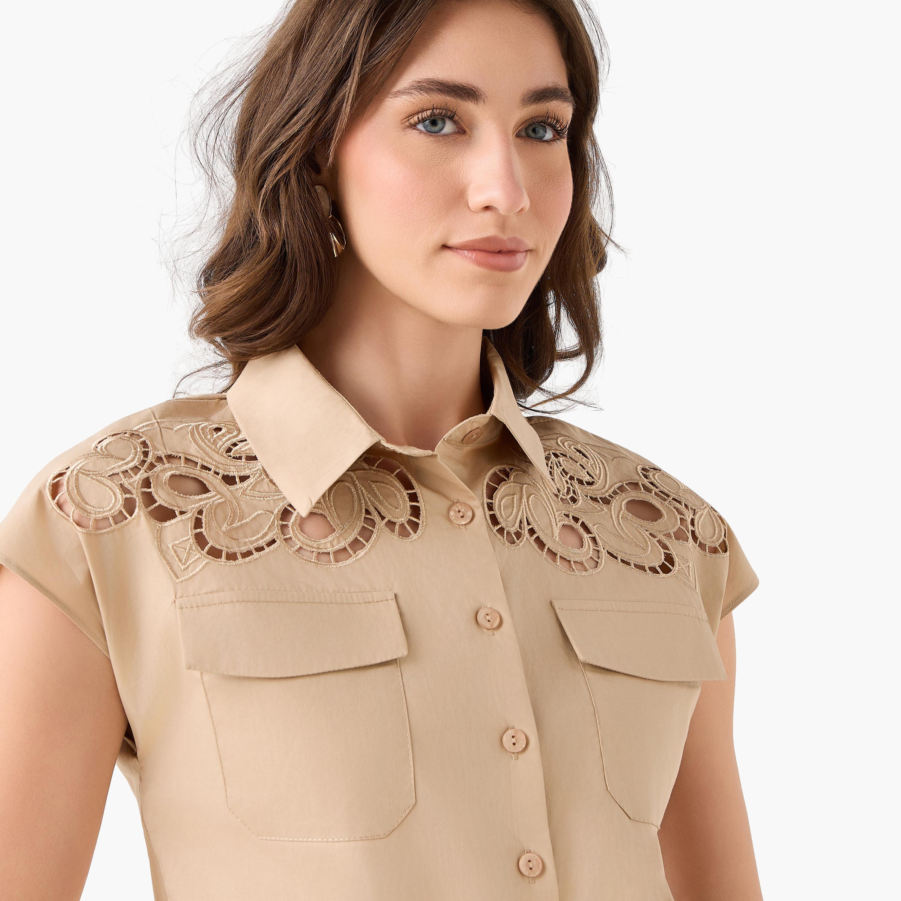 2Xtremz Cotton Shirt with Lace Embroidery-women-clothing-shirtsandblouses-shirts-image-3