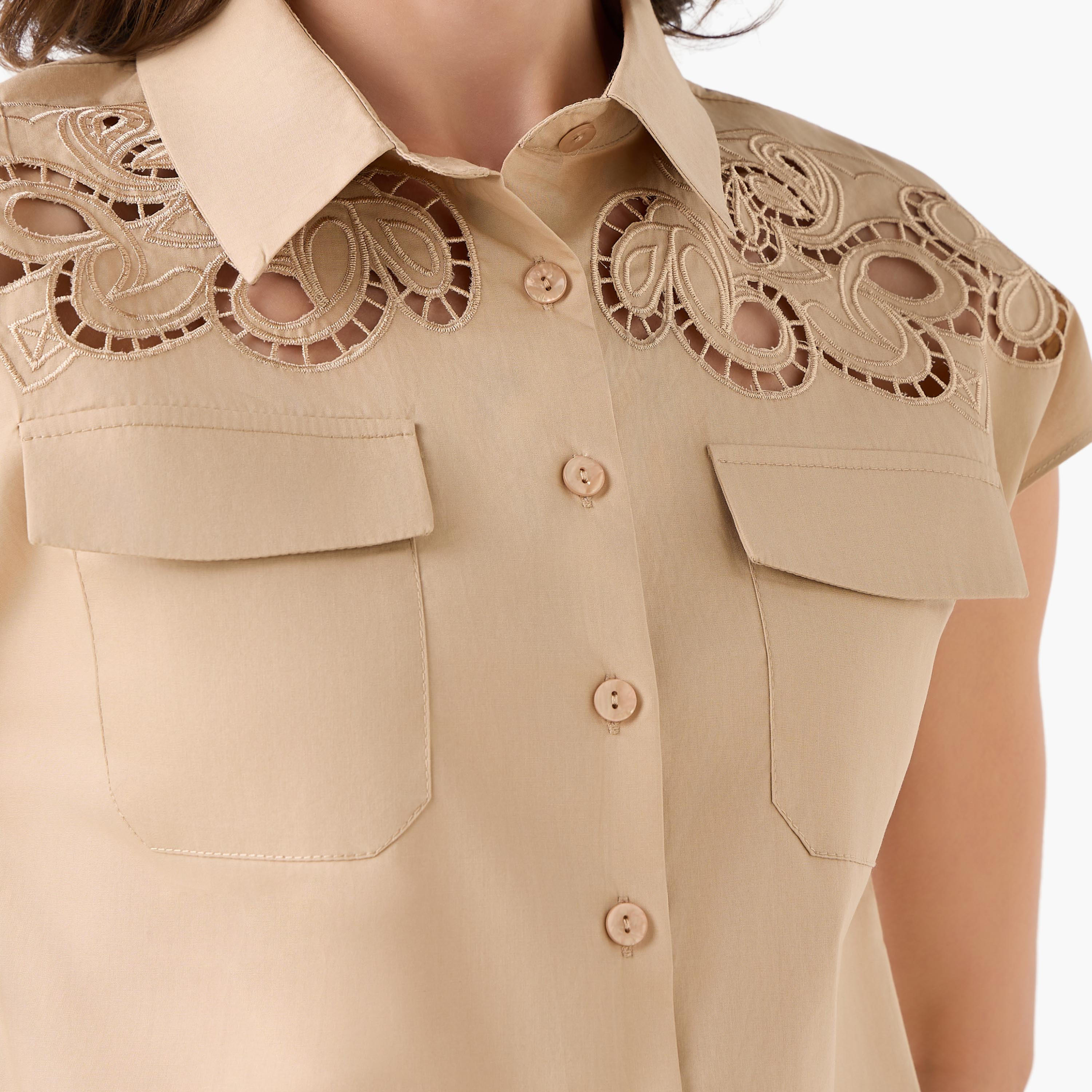 2Xtremz Cotton Shirt with Lace Embroidery-women-clothing-shirtsandblouses-shirts-image-4
