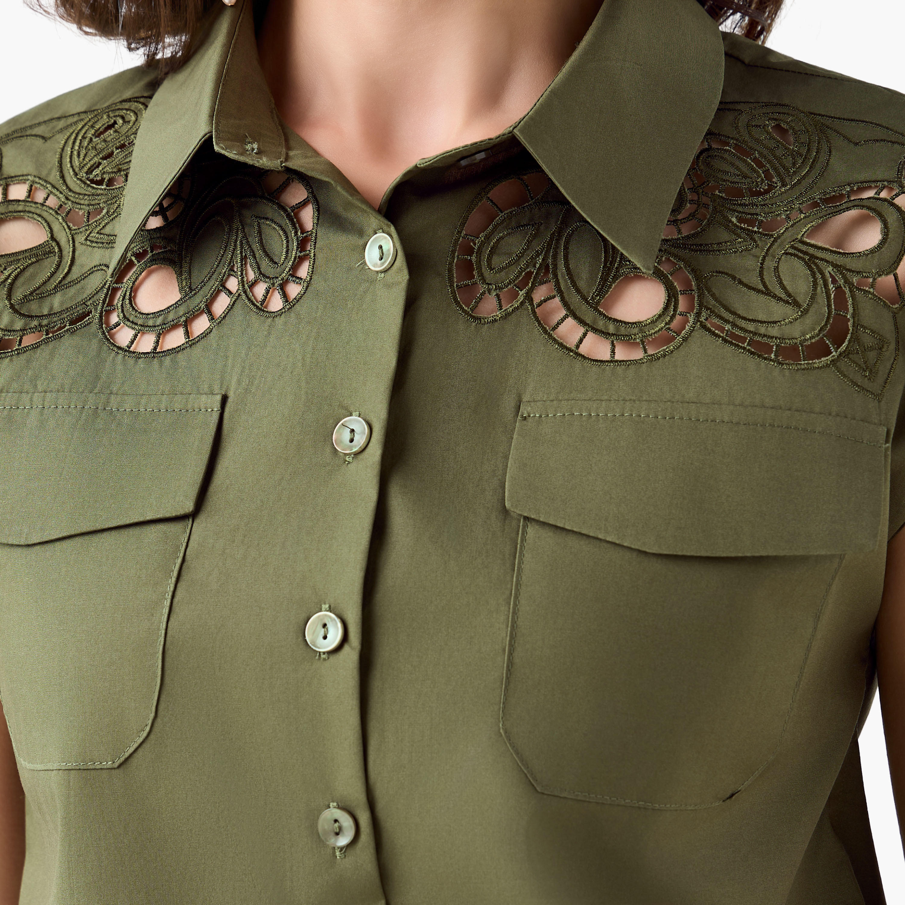2Xtremz Cotton Shirt with Lace Embroidery-women-clothing-shirtsandblouses-shirts-image-4