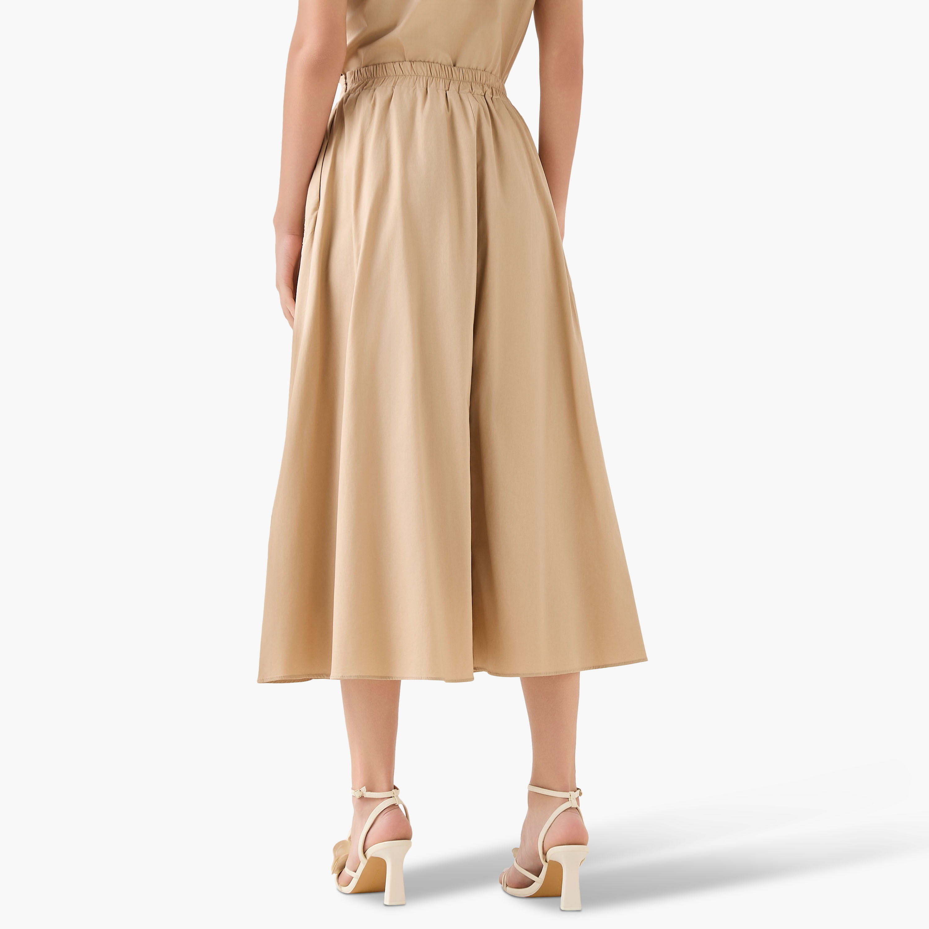 تنورة ميدي إيه لاين قطن بتفاصيل دانتيل من تو إكستريمز-women-clothing-bottoms-skirts-image-5