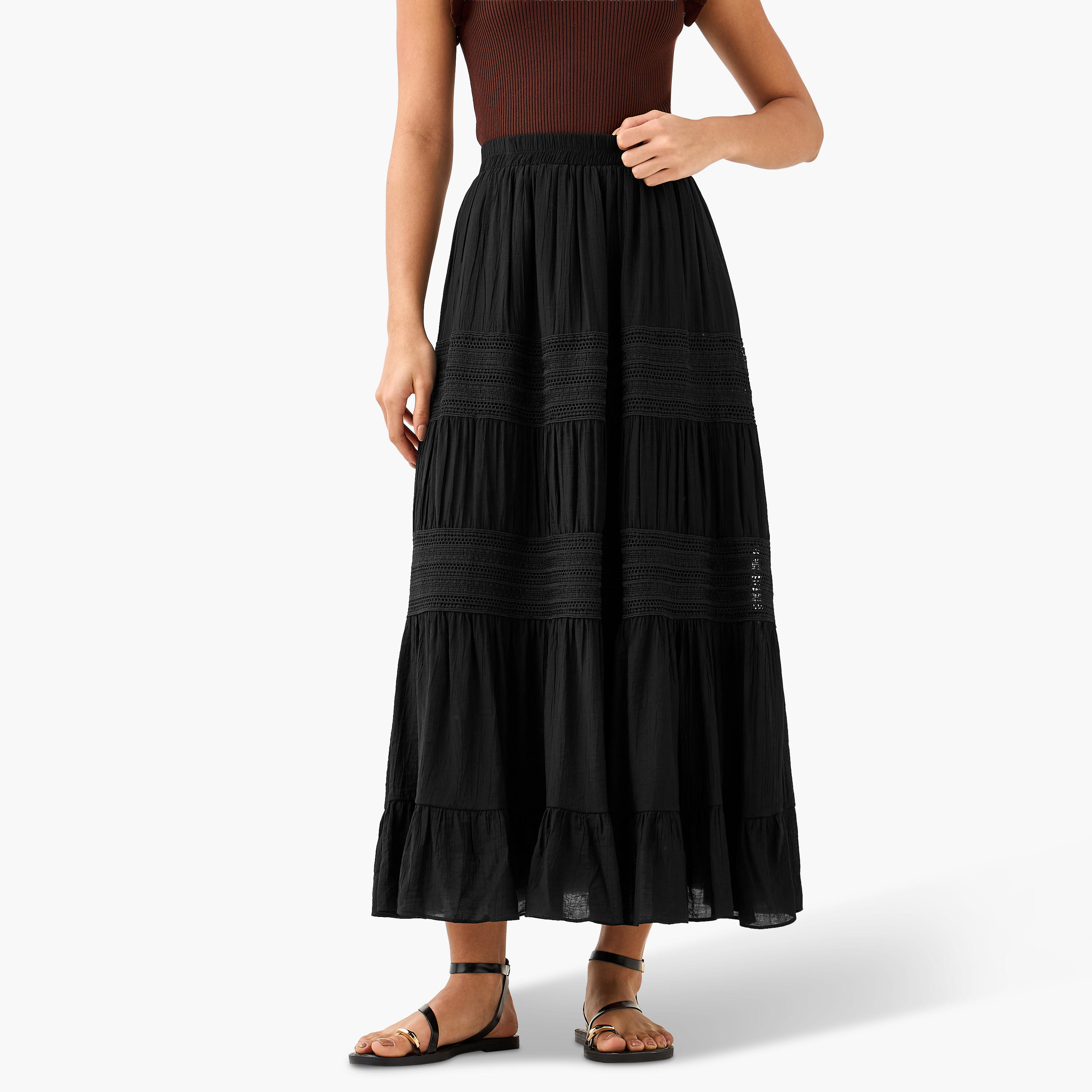 2Xtremz Maxi Skirt with Tiered Design-women-clothing-bottoms-skirts-image-2