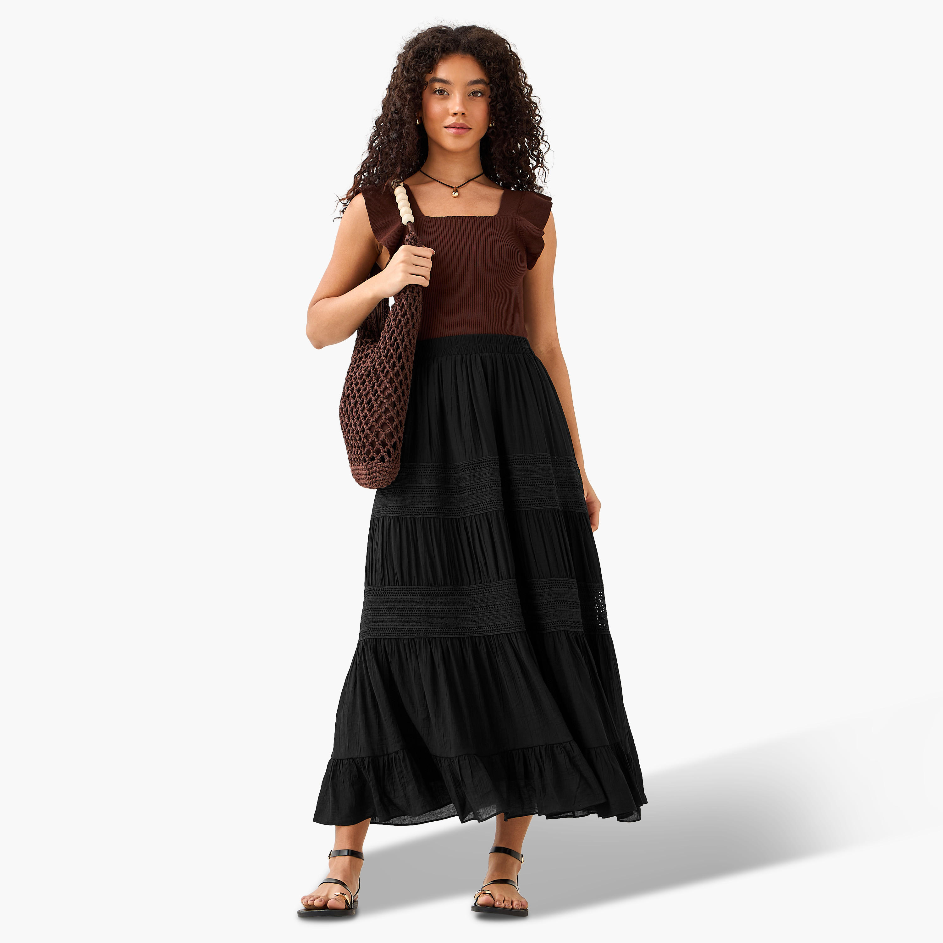 2Xtremz Maxi Skirt with Tiered Design-women-clothing-bottoms-skirts-image-3