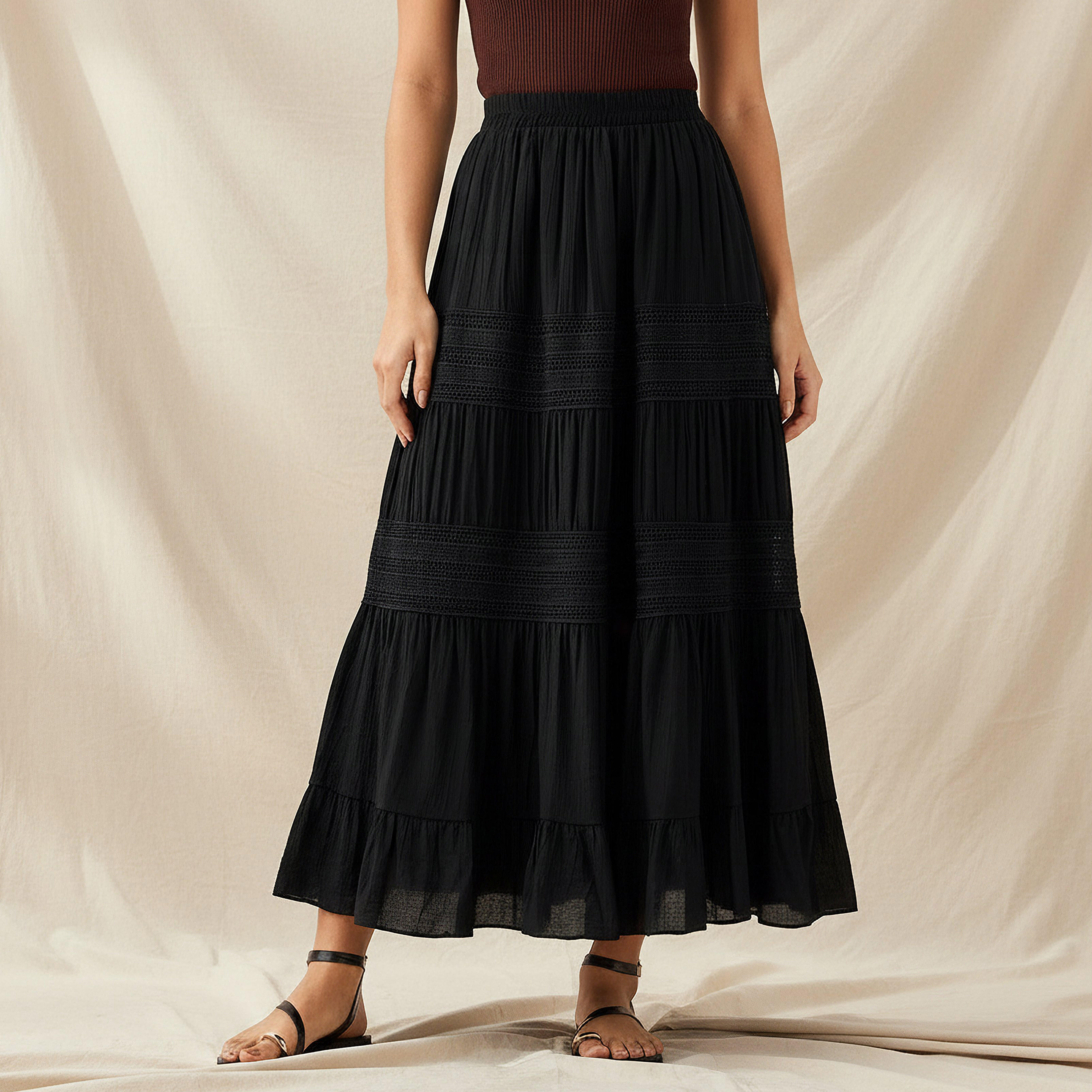 تنورة ماكسي بطبقات من تو إكستريمز-women-clothing-bottoms-skirts-image-1