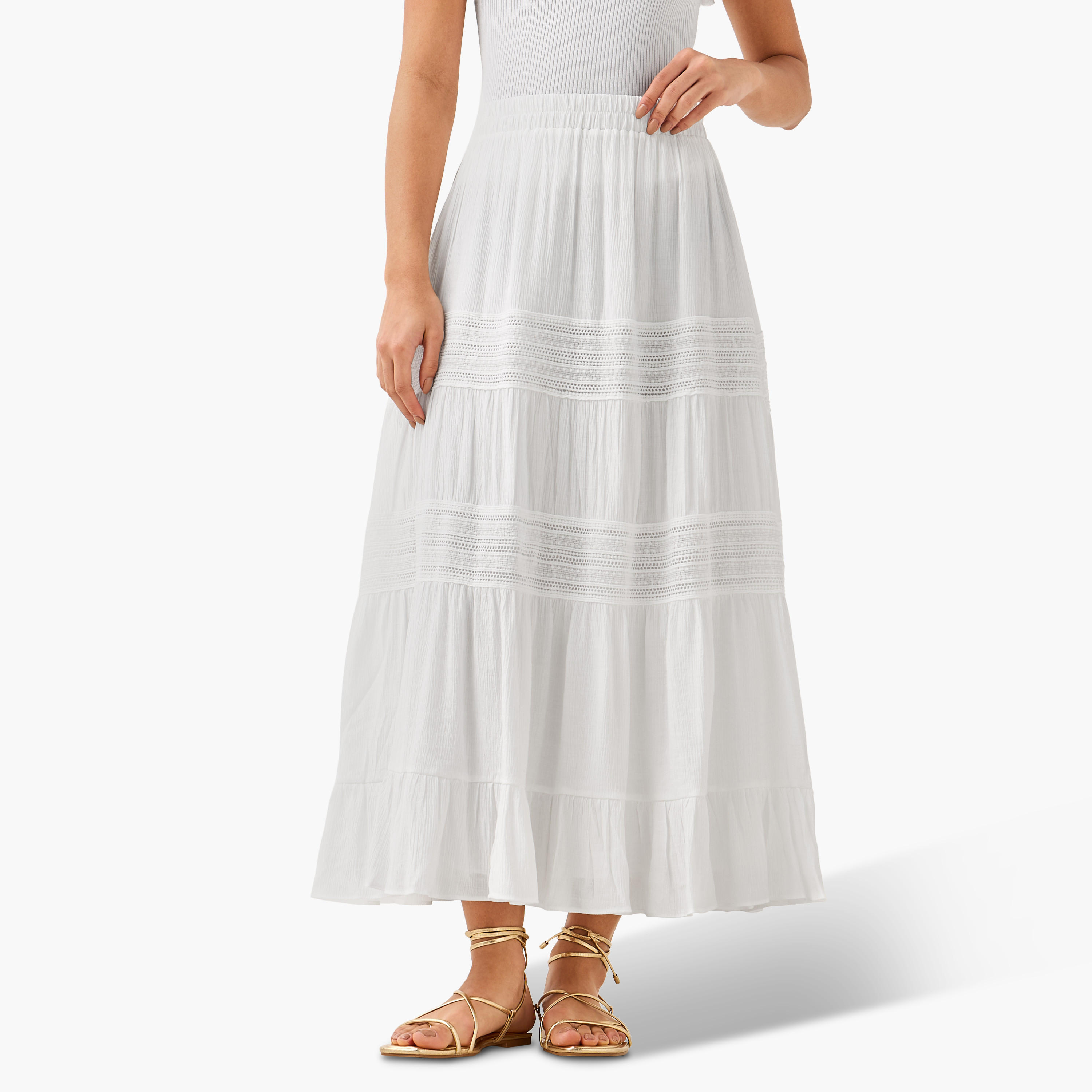 تنورة ماكسي بطبقات من تو إكستريمز-women-clothing-bottoms-skirts-image-2