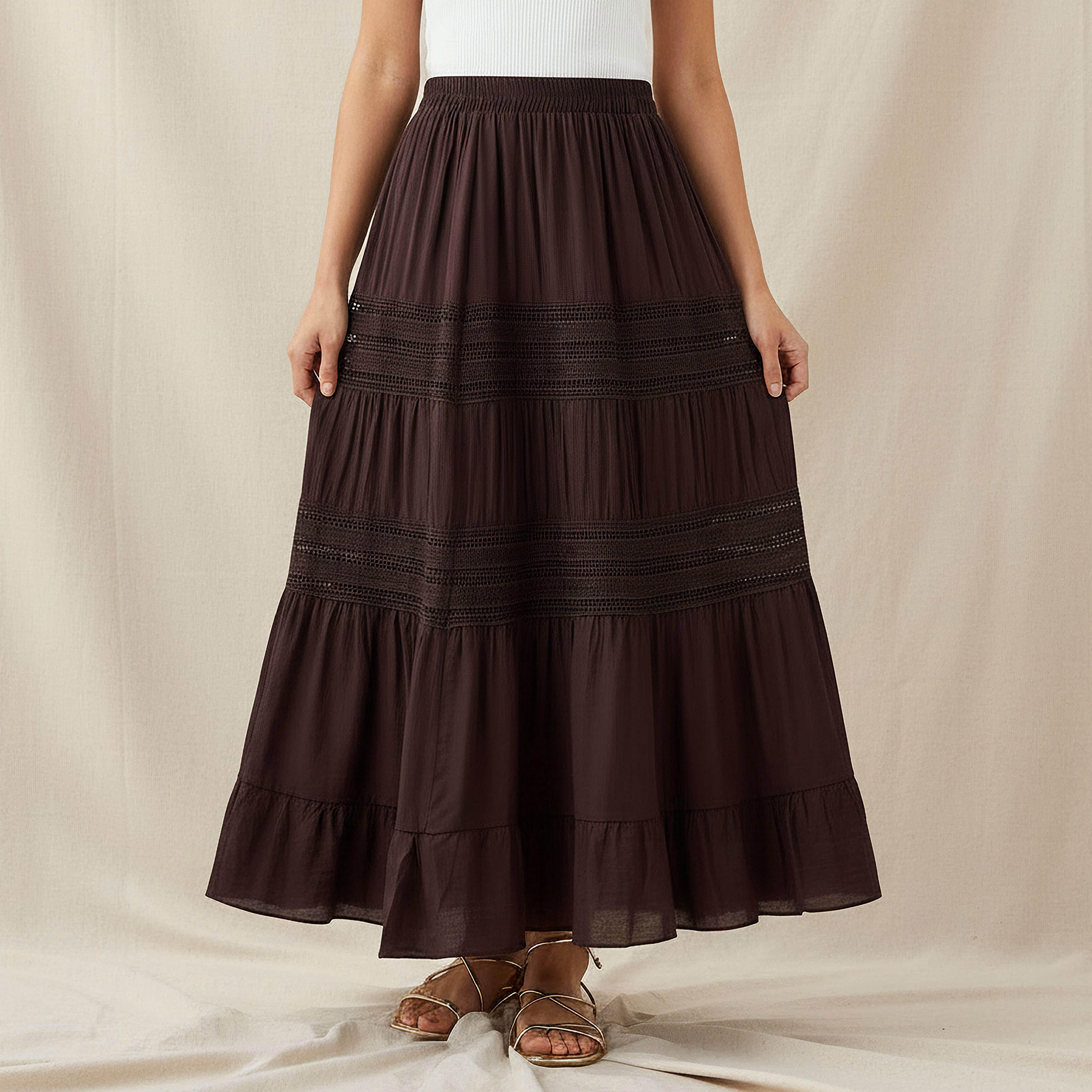 2Xtremz Maxi Skirt with Tiered Design-women-clothing-bottoms-skirts-image-1